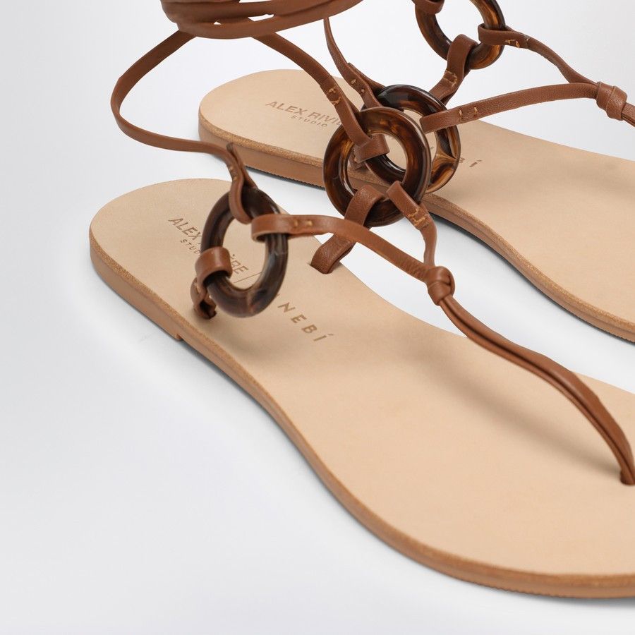 Manebi o1d2blof0824 Leather Sandal in Brown Size US 6 / IT 36 - 5 Thumbnail
