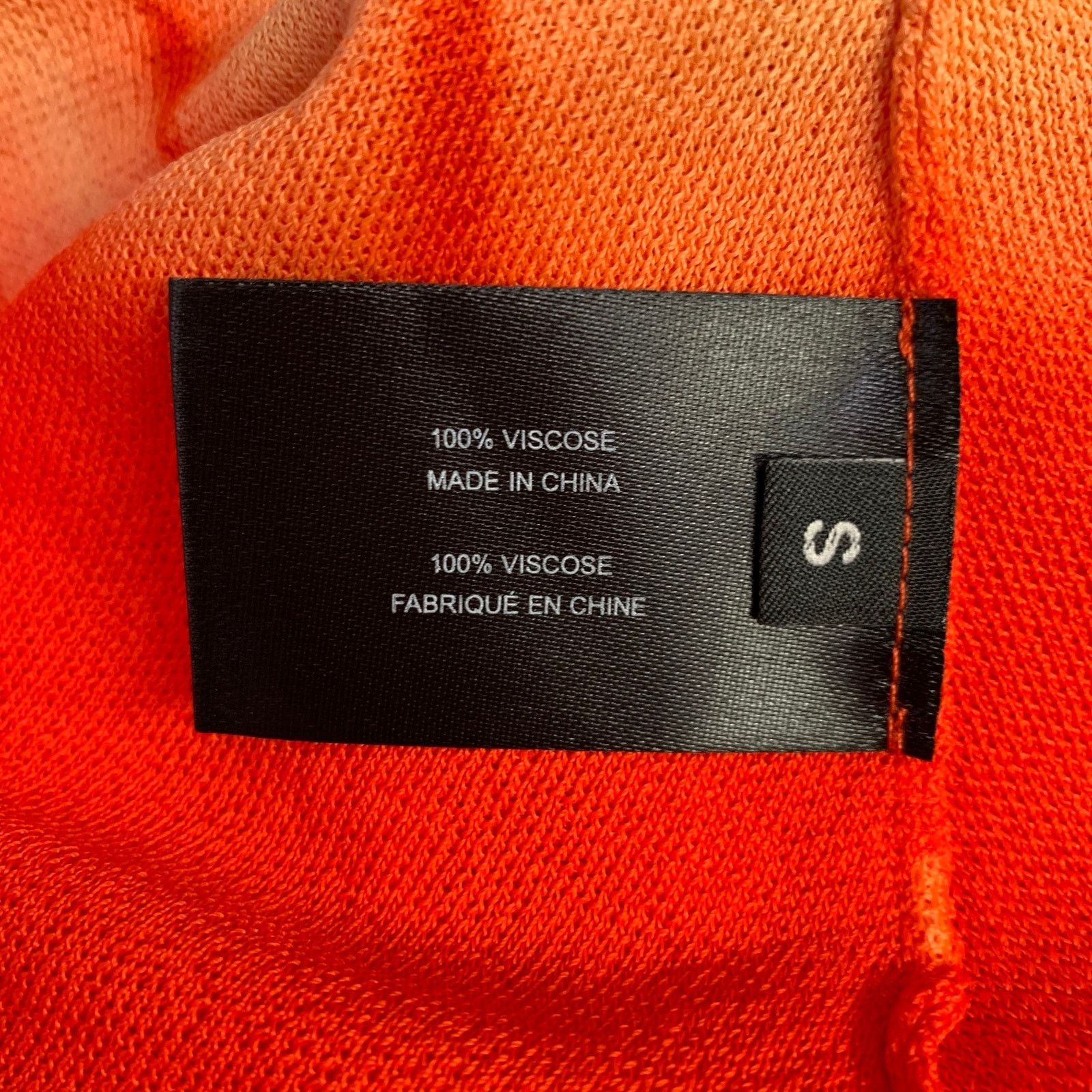 Proenza Schouler Size S Orange Viscose Tie Dye Crossback Maxi Dress Size S / US 4 / IT 40 - 6 Thumbnail