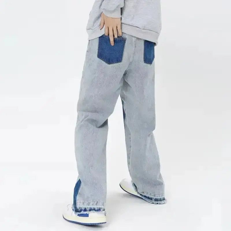 Japanese Brand Vintage Straight Baggy Pants Chic Design Streetwear Size US 32 / EU 48 - 2 Thumbnail