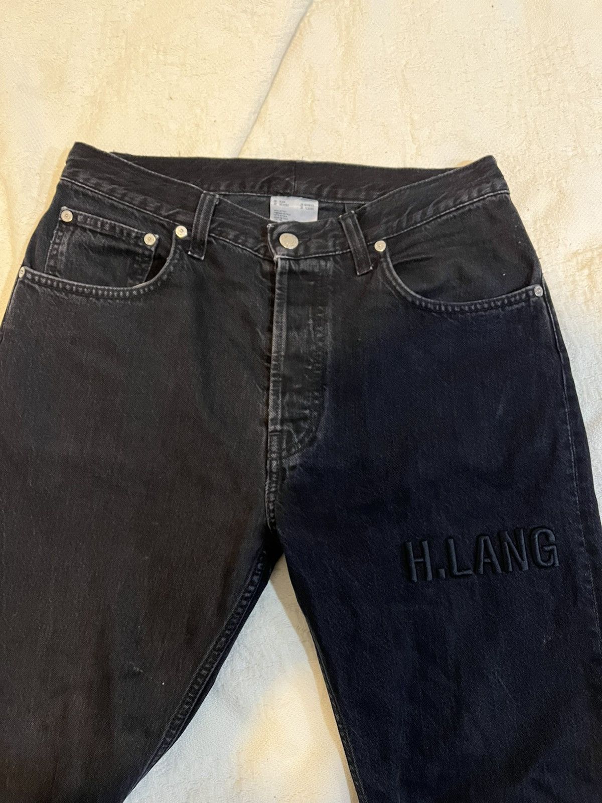 Helmut Lang Embroidered Logo Denim Size US 32 / EU 48 - 2 Thumbnail