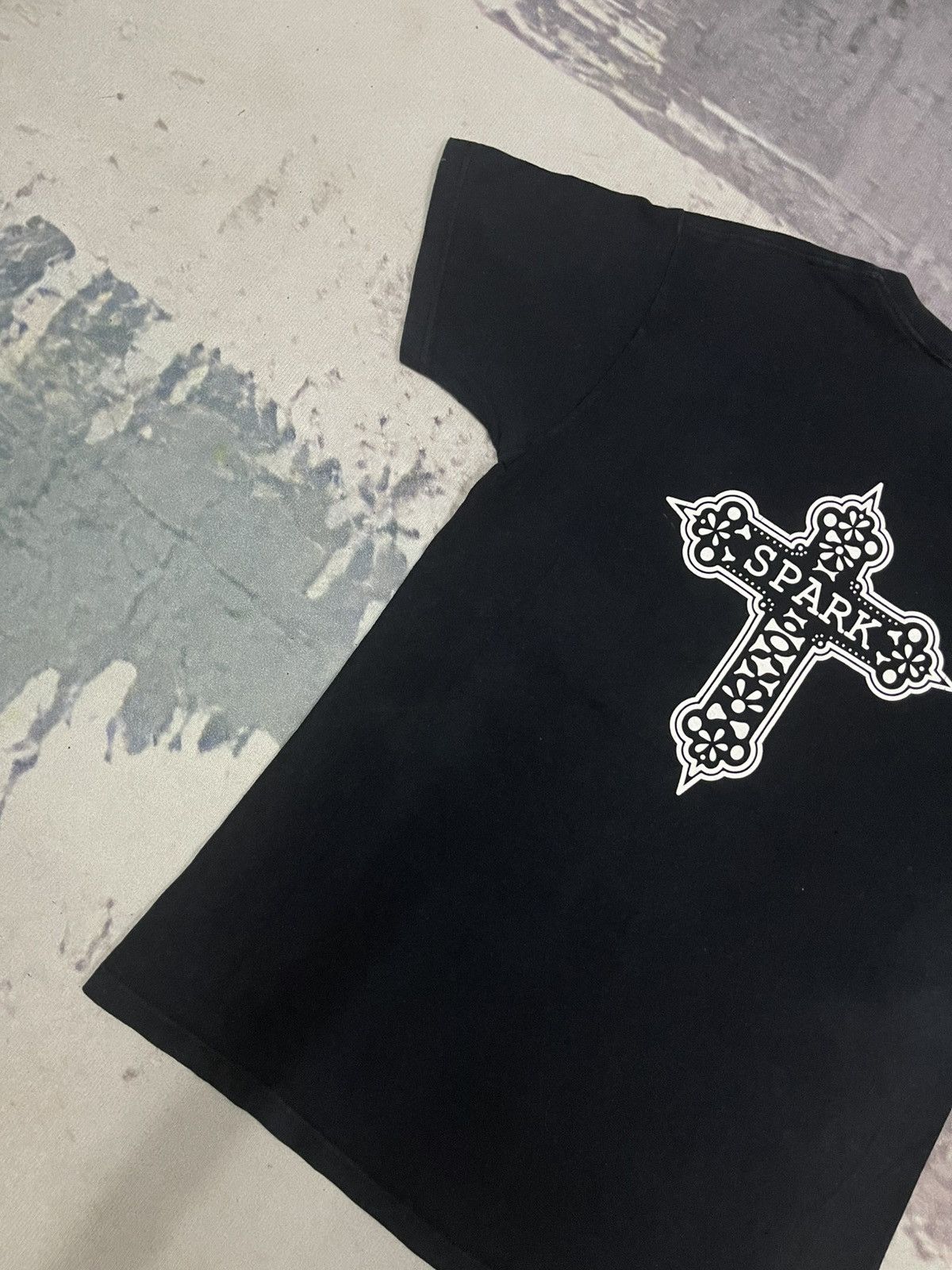 Vintage 90s SPARK USA BIG LOGO CROSS SPELLOUT SKATE TEES RARE Size US M / EU 48-50 / 2 - 11 Thumbnail