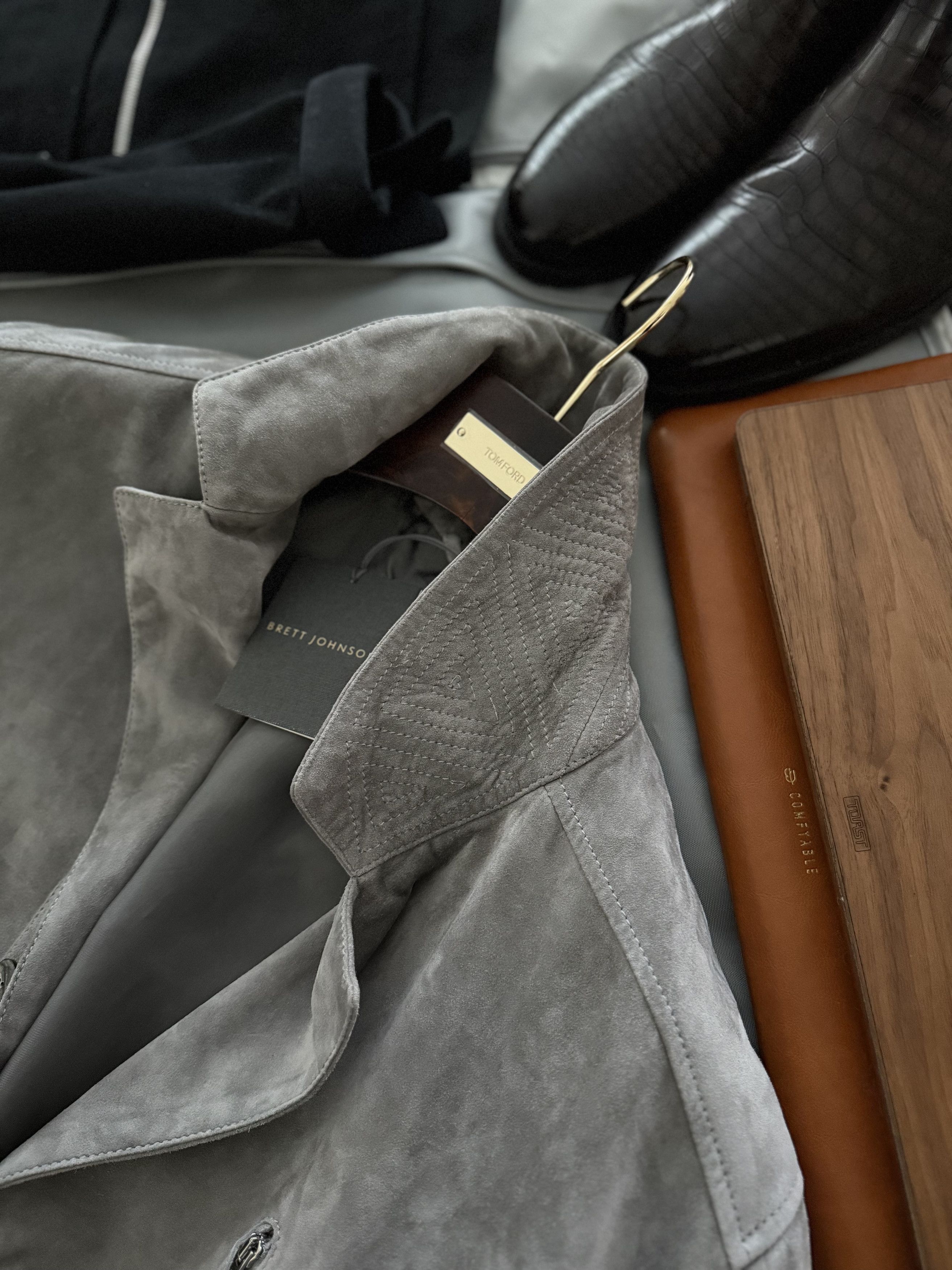 Other Best Dressed New Rare $5,700 w/tax Suede Field Jacket Size US L / EU 52-54 / 3 - 14 Thumbnail