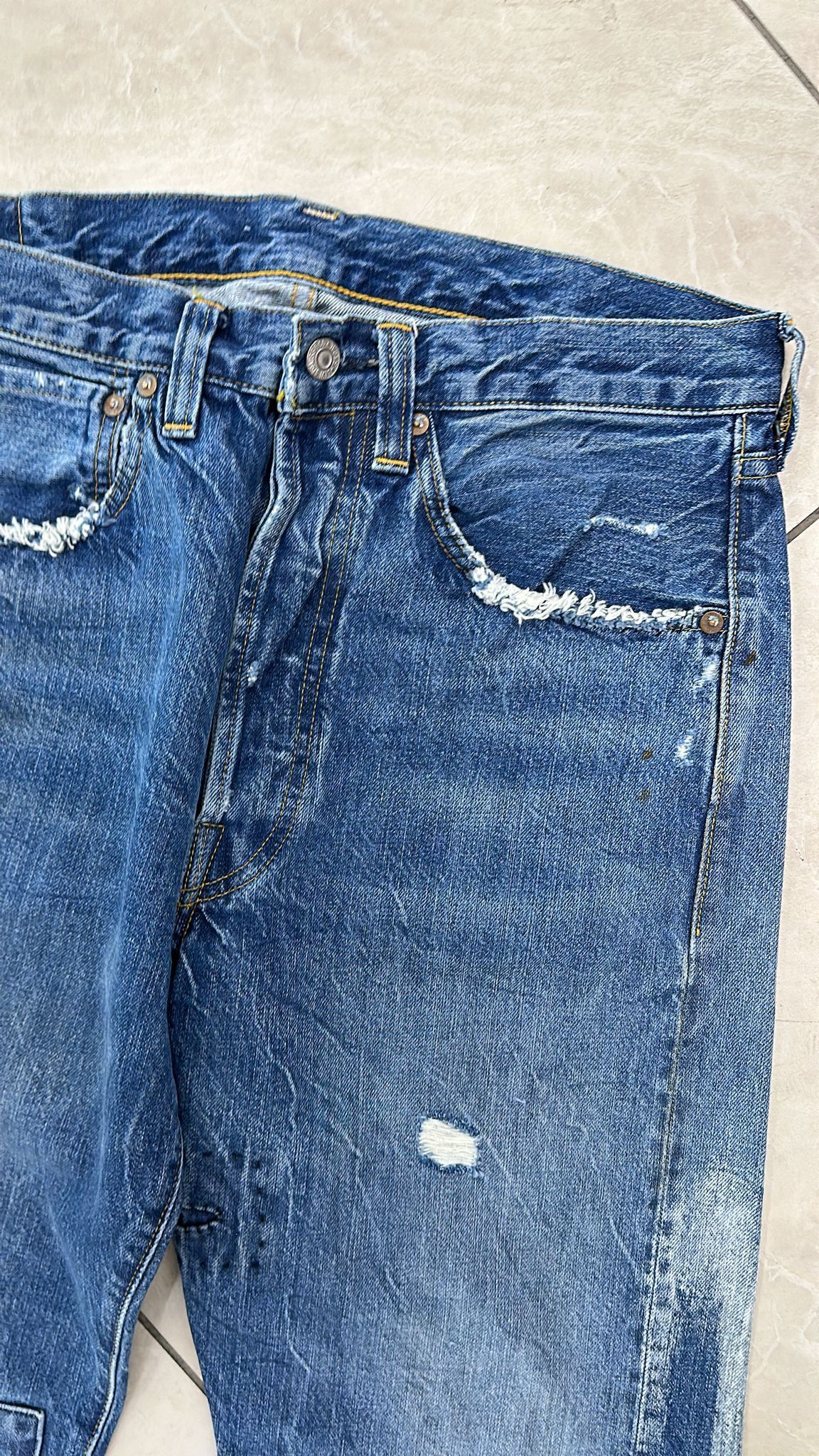 Levi's Vintage Clothing Levis LVC SAMPLE 501XX 1947 Selvedge Jeans W32/L32 Size US 32 / EU 48 - 12 Thumbnail