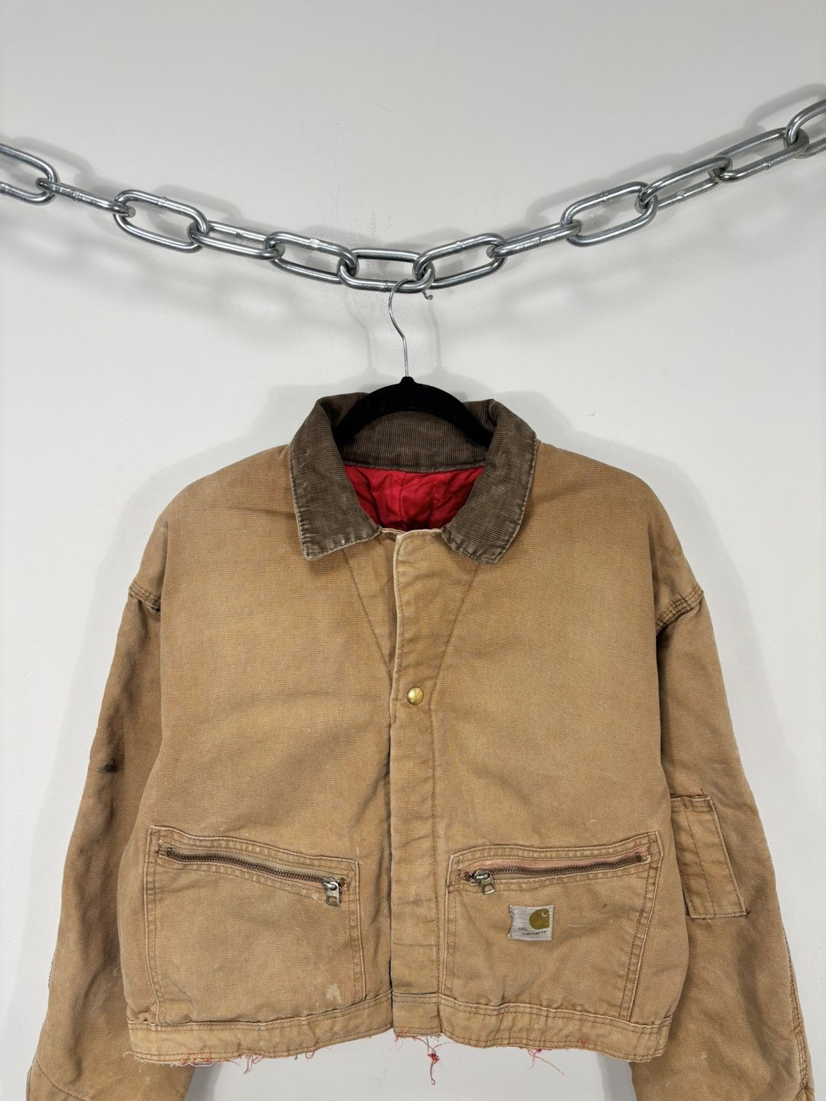 Carhartt Vintage Carhartt 1980s Made In USA Workwear Cropped Jacket Size US L / EU 52-54 / 3 - 3 Thumbnail