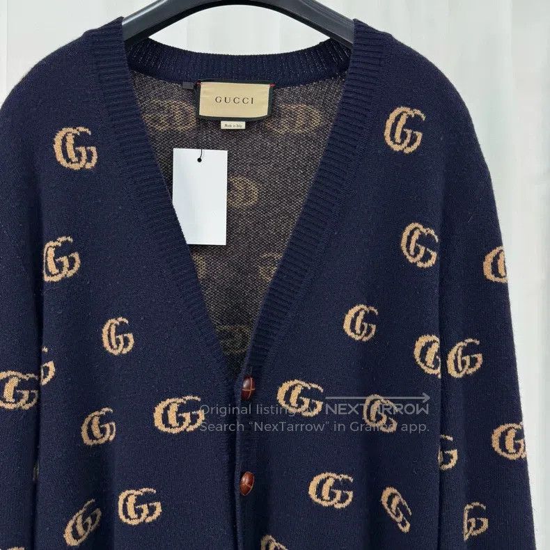 Gucci Gucci Double G old flower full-print embroidered cardigan Size M / US 6-8 / IT 42-44 - 3 Thumbnail