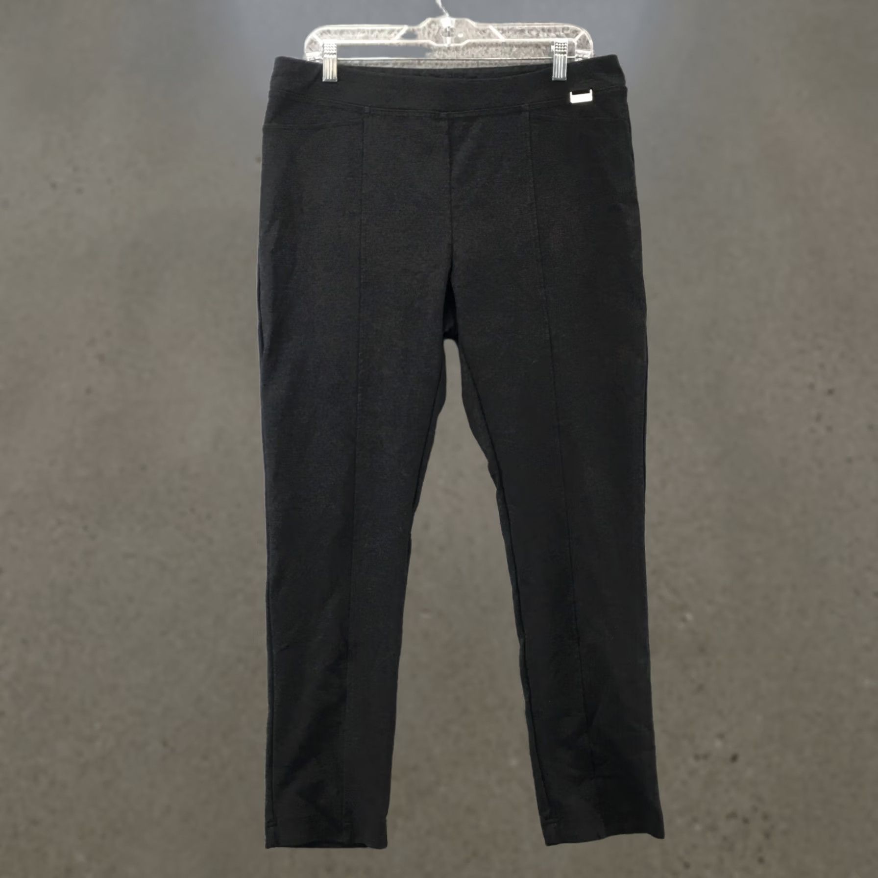Calvin Klein Calvin Klein Pants Womens Large Gray Pleated Front High Rise Zip Fly Dress Pants Regular Waist 34in Inseam 28in Size 36" / US 14 / IT 50 - 1 Thumbnail