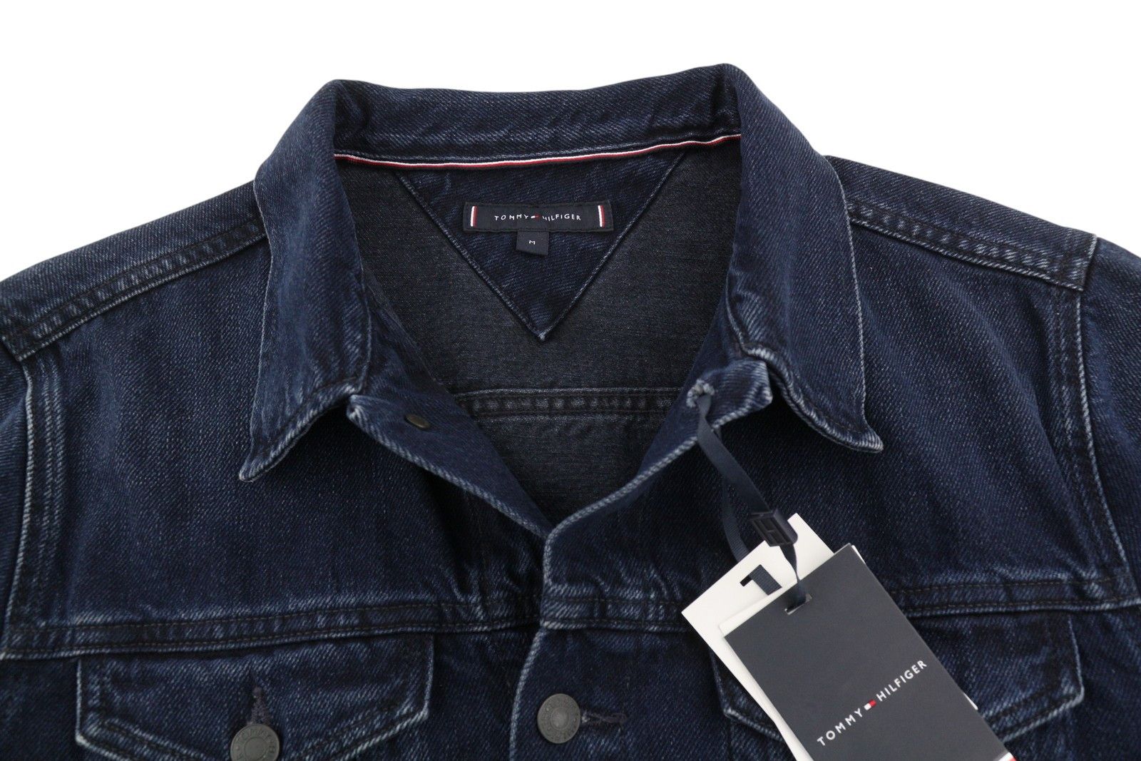 Tommy Hilfiger TRUCKER JKT RGD M Navy Denim Button-Up Jacket 87427 Size US M / EU 48-50 / 2 - 4 Thumbnail