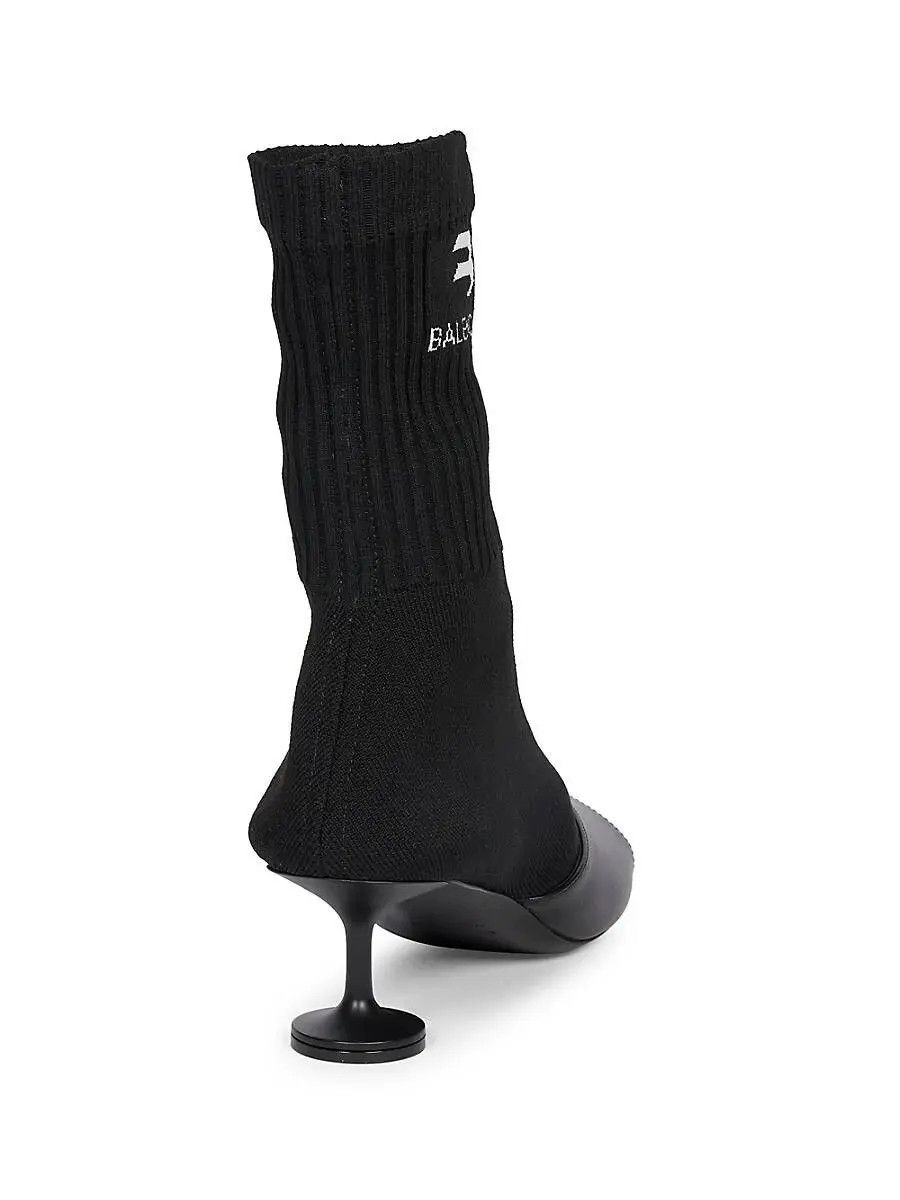 Balenciaga o1bcso1str0225 Sock 50mm Booties in Black Size US 8.5 / IT 38.5 - 3 Thumbnail