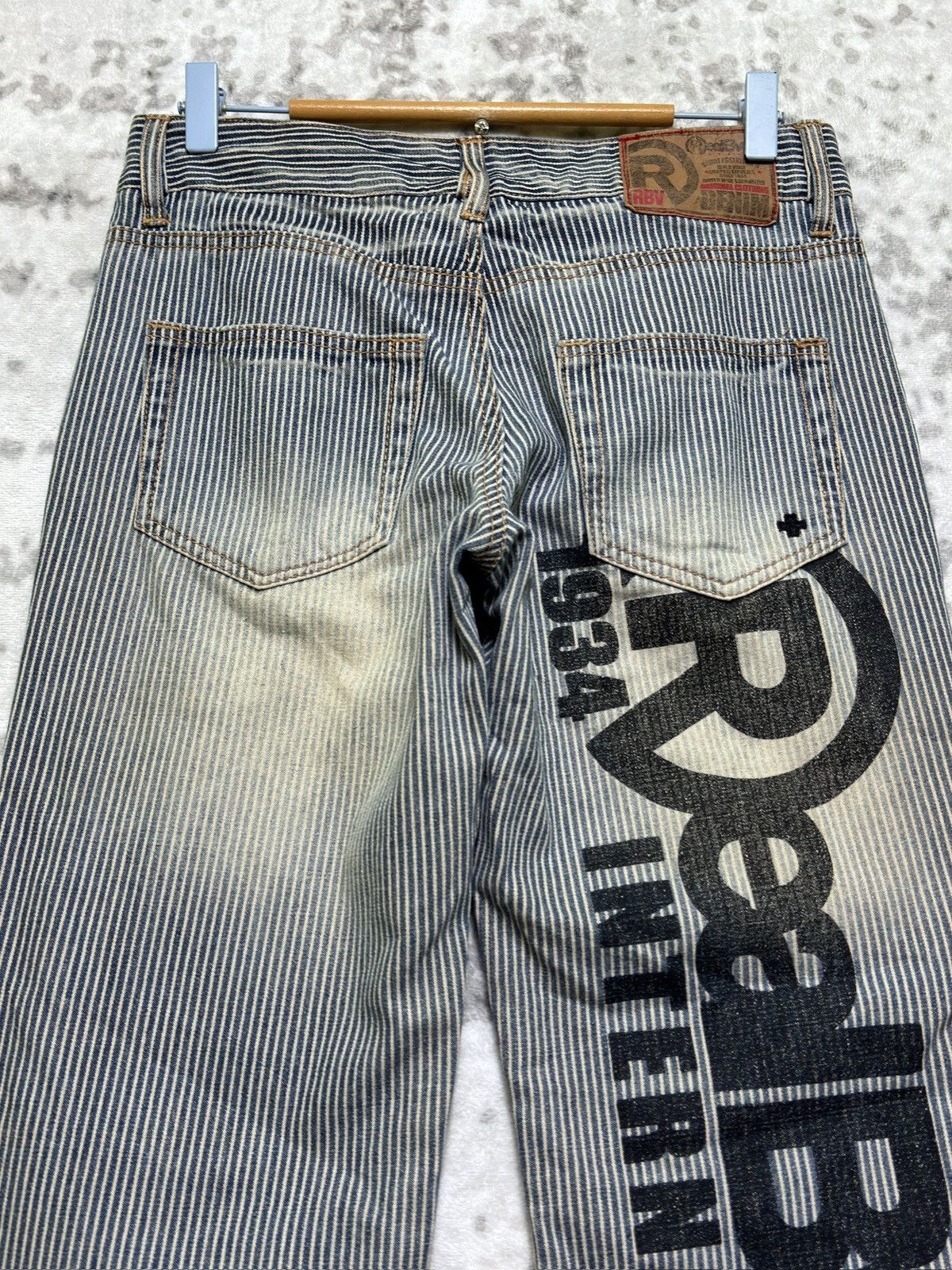 Hysteric Glamour Vintage Realbvoice Poem Print Abstract Graphic Denim Jeans Size US 29 - 9 Thumbnail