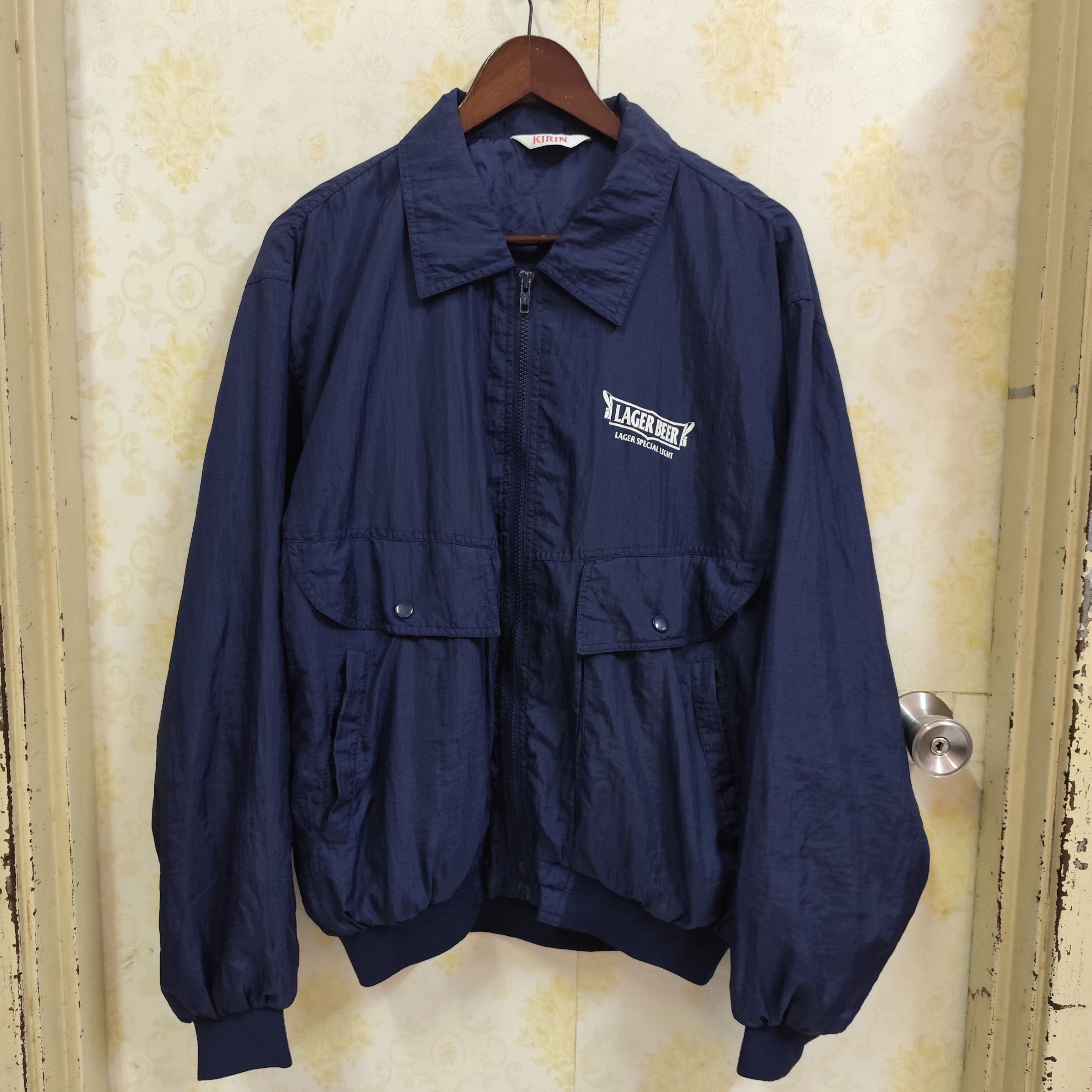 Japanese Brand × Vintage VINTAGE KIRIN LAGER BEER BOMBER JACKET Size US L / EU 52-54 / 3 - 3 Thumbnail