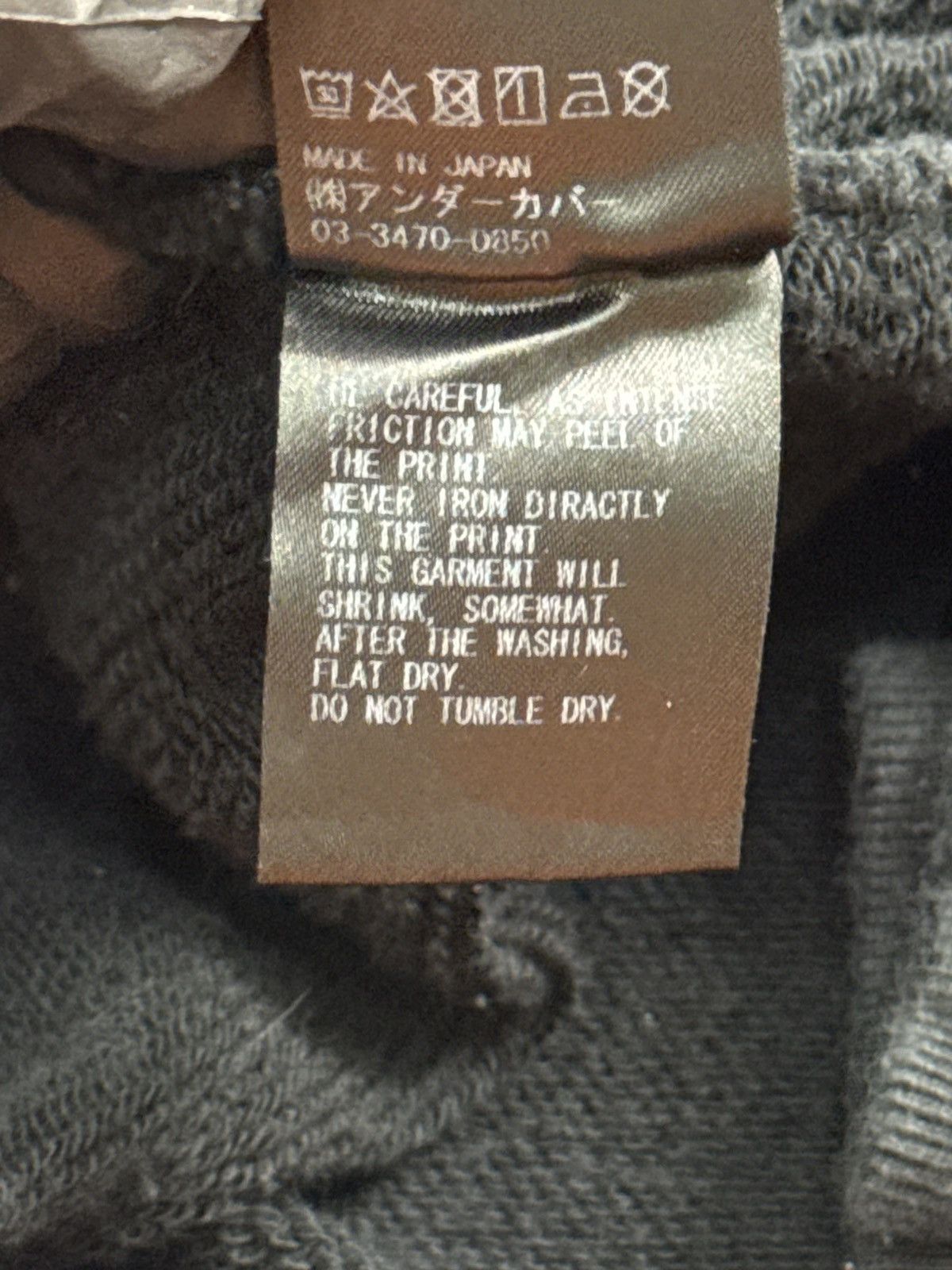 Undercover Fw21 Undercover Teddy Falling Sweatshirt(Black/L) Size US L / EU 52-54 / 3 - 8 Thumbnail