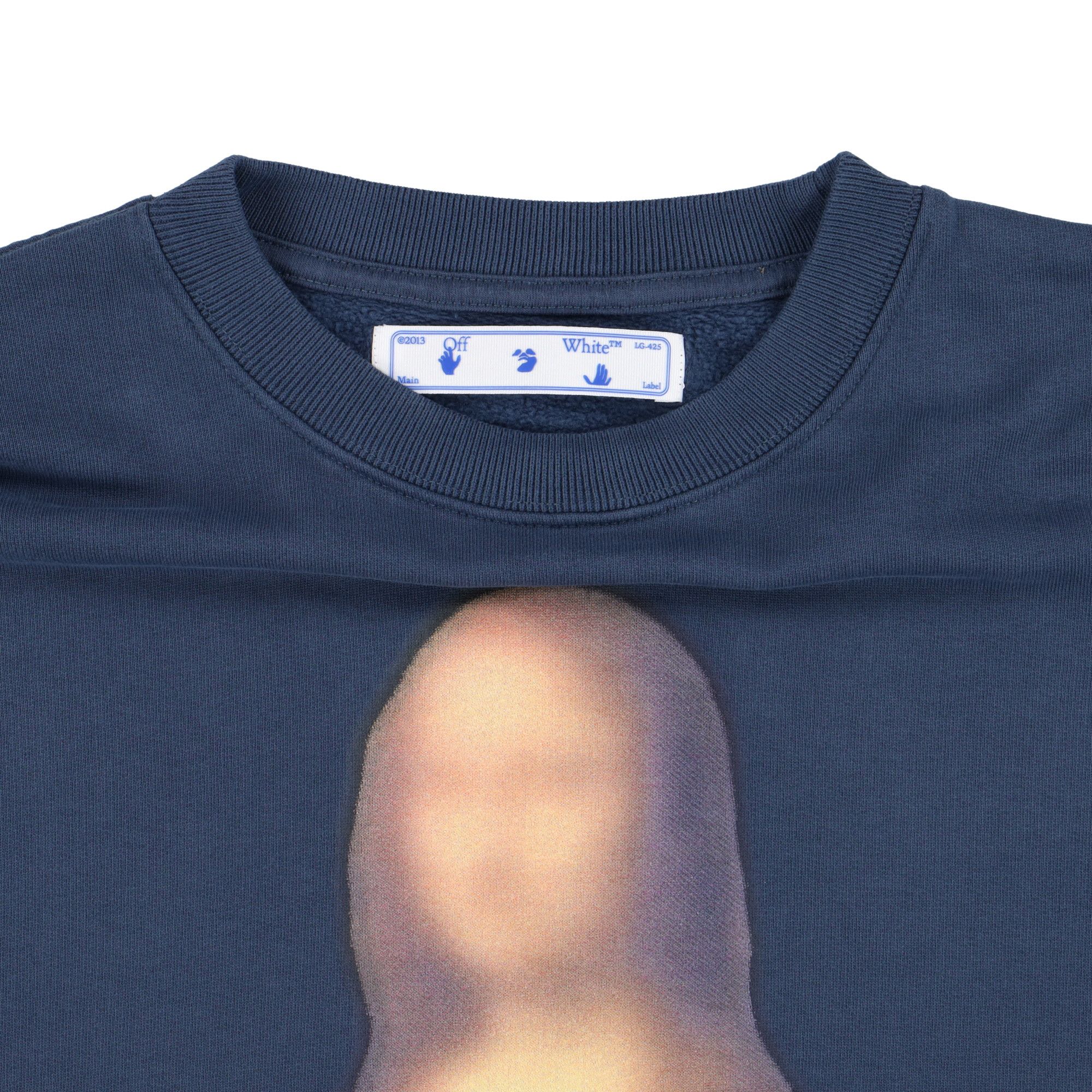 Off-White Blue Blurred Mona Lisa Arrows Oversized Sweatshirt Size US M / EU 48-50 / 2 - 4 Thumbnail