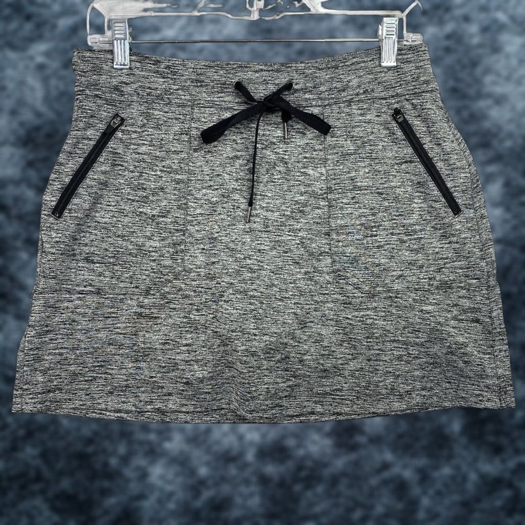 Tek Gear Tek Gear DryTek Skort Womens S Black Heather Knit Golf Activewear Skort Mens Womens Girls? Size 28" / US 6 / IT 42 - 1 Thumbnail