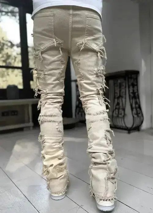 Other white Color Heavyweight Streetwise Stretch Patch Denim Pant Size US 34 / EU 50 - 2 Thumbnail