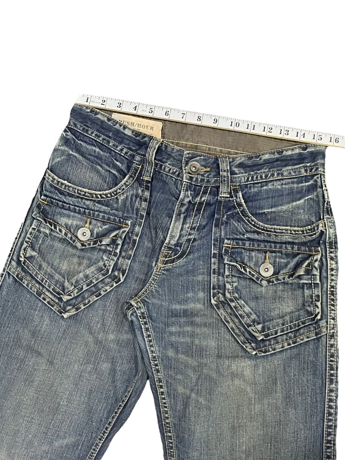 Japanese Brand 🔥Vintage Bush Pants Distressed Rusty Denim Japanese Brand Size US 31 - 9 Thumbnail