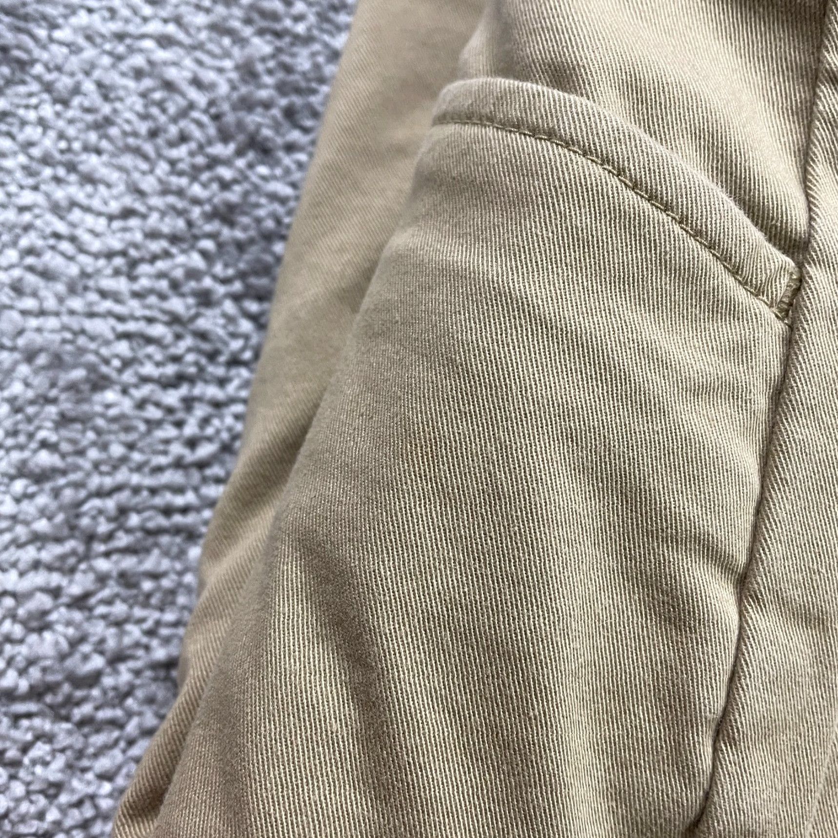 Lands' End VINTAGE Lands' End Womens Chino Pants Size 10 Brown Mid Rise Slim Straight Flat Front 34x23 Trousers Size 32" / US 10 / IT 46 - 7 Thumbnail