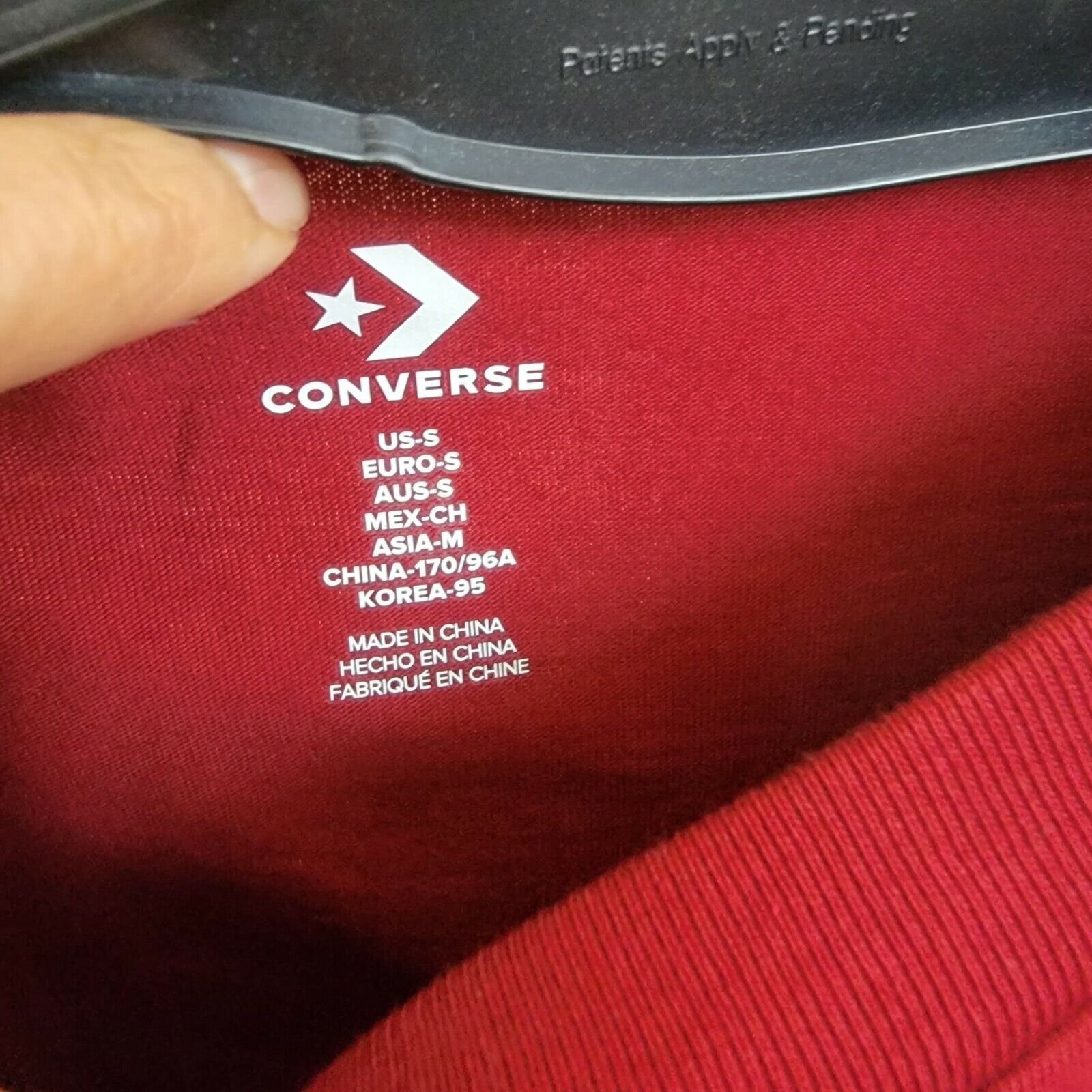 Converse ⭐Converse Men Long Sleeve Tee Sz S Wordmark Brick Alley Burg Size US S / EU 44-46 / 1 - 7 Thumbnail