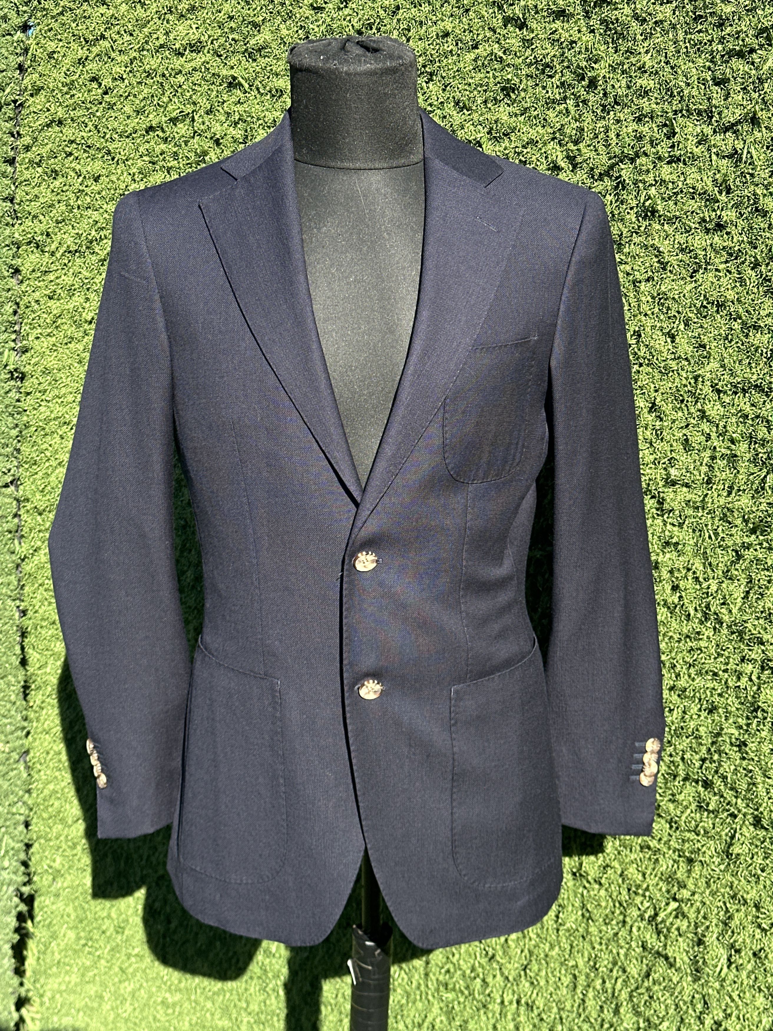 Suitsupply Suitsupply Havana Super 130s Wool Patch Blazer 46 Slim Size 46S - 8 Thumbnail