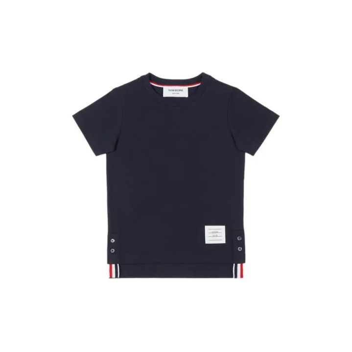 Thom Browne Thom Browne Navy Blue Short Sleeve T-shirt Size US M / EU 48-50 / 2 - 1 Thumbnail