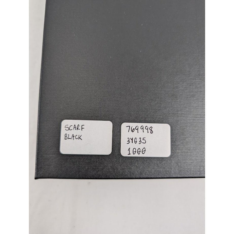 Saint Laurent Paris o1rshd1 Size: OS / Lavalliere Pointe Droite Scarf in Black Size ONE SIZE - 17 Thumbnail
