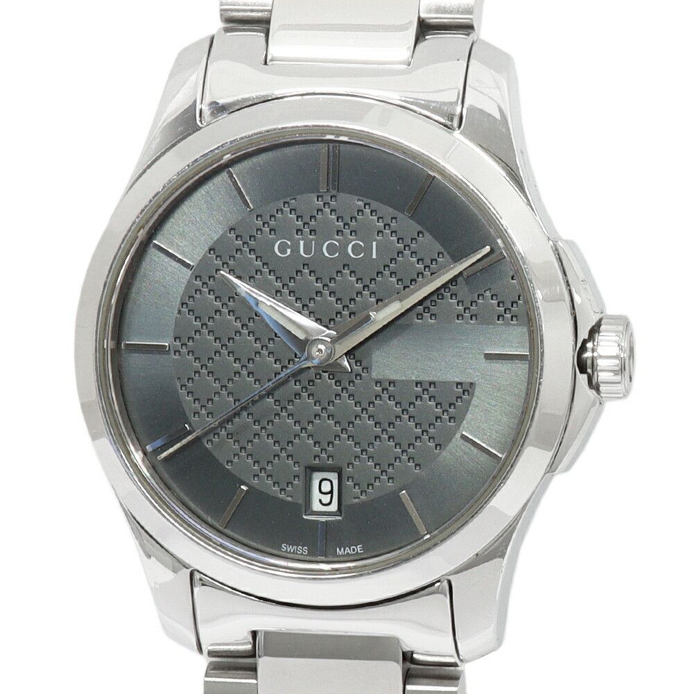 Gucci Gucci Gucci G-Timeless Stainless Steel Watch Metal Quartz YA126500 126.5 DUTY FREE for USA Size ONE SIZE - 1 Thumbnail