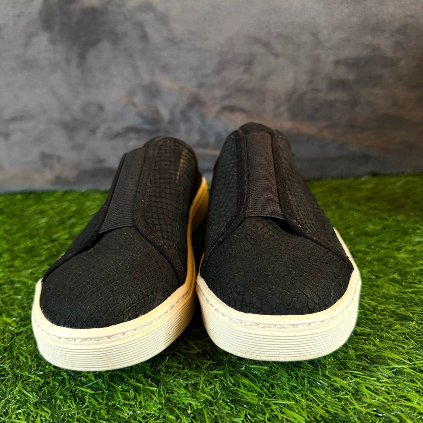 Vintage Sofft Somers Black Snakeskin Embossed Leather Mule Sneakers Womens 6.5M Size US 7 / IT 37 - 3 Thumbnail