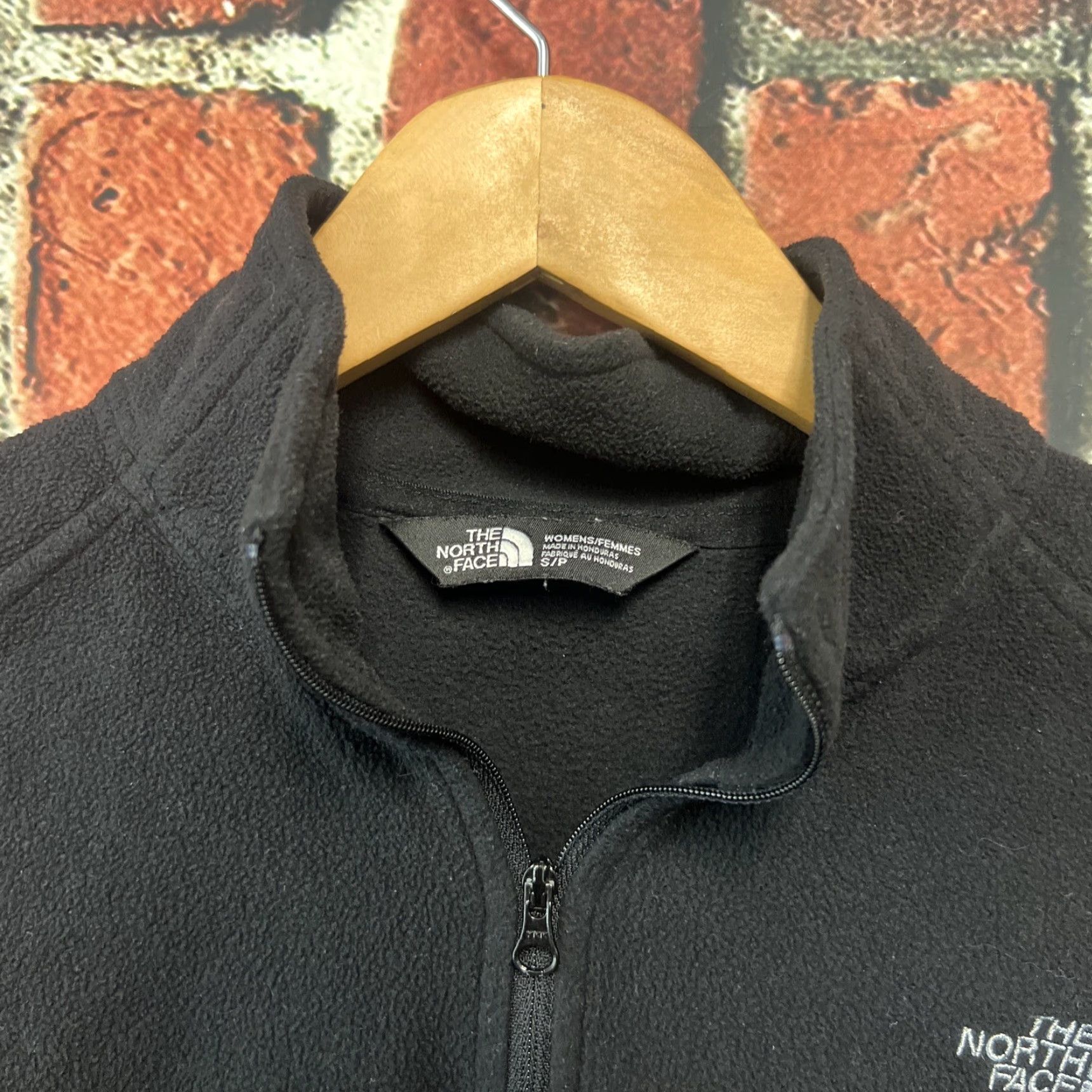 The North Face The North Face Pullover Womens S Fleece Quarter Zip Sweat Shirt Black Long Sleeve Zip Mock Neck Athletic Outdoor Logo Size S / US 4 / IT 40 - 3 Thumbnail