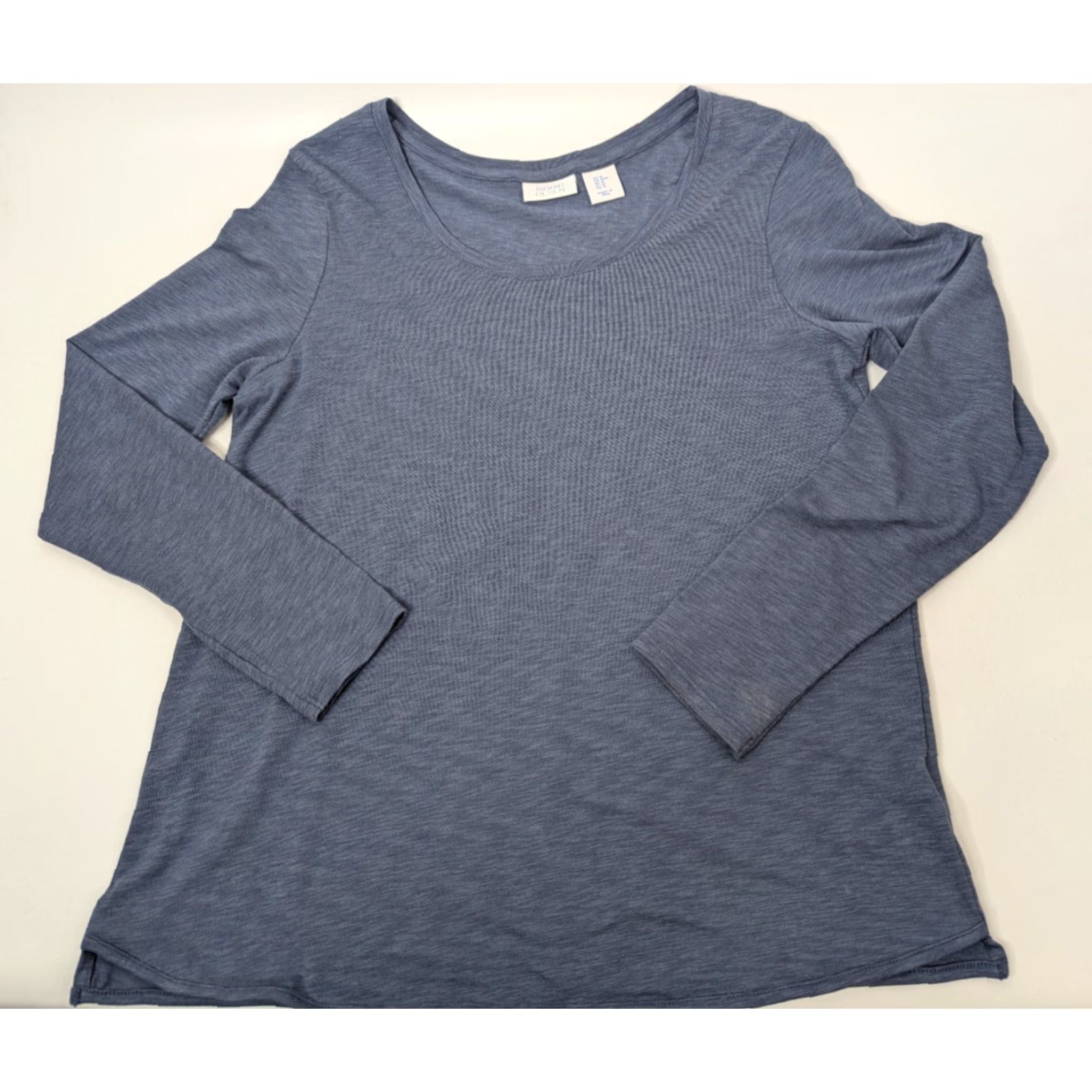 Vintage Sigrid Olsen Shirt Tee Womens Medium Blue Long Sleeve Round Neck Size M / US 6-8 / IT 42-44 - 2 Thumbnail