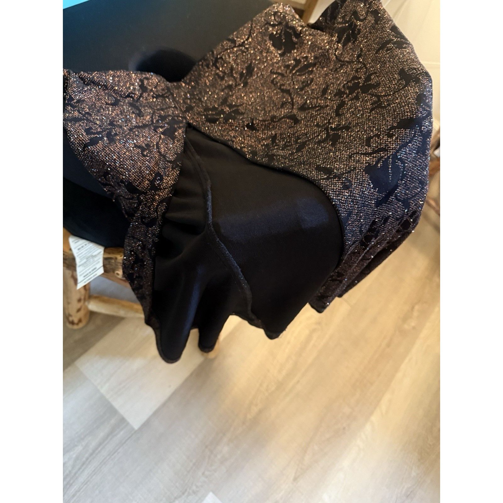 Vintage Vintage Y2K Slip Dress With Sparkles Black Rampage Clothing Size L / US 10 / IT 46 - 4 Thumbnail
