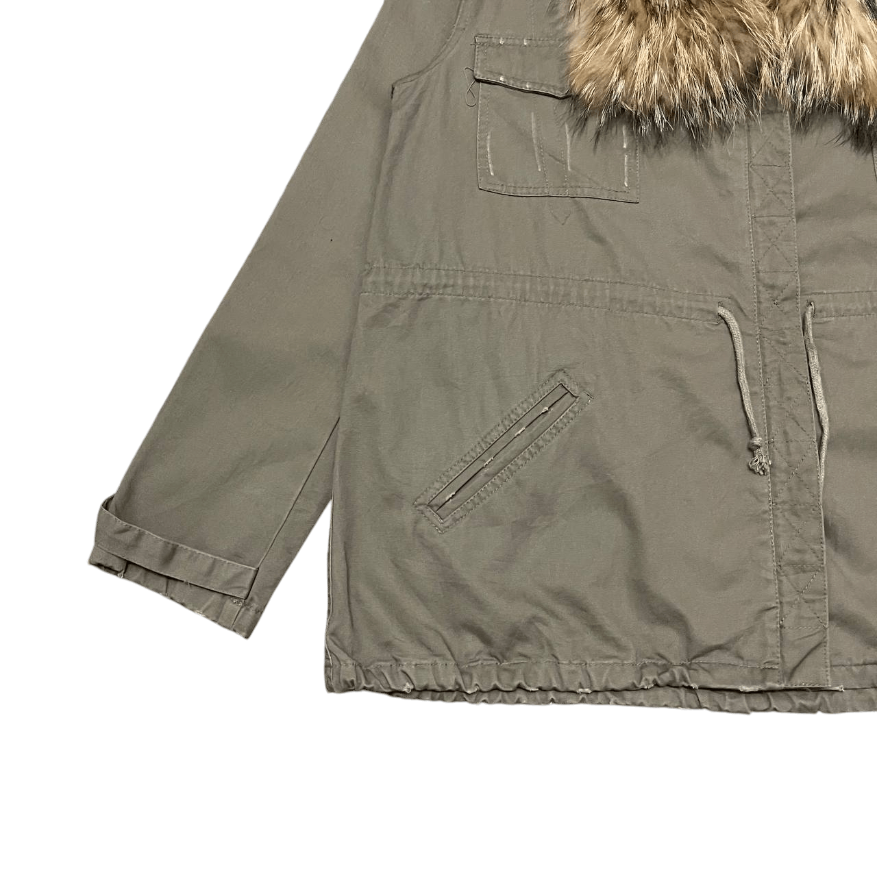 If Six Was Nine Vintage Japanese Brand Fur Collar Jacket "Just Kiss Me Baby" Size US M / EU 48-50 / 2 - 3 Thumbnail