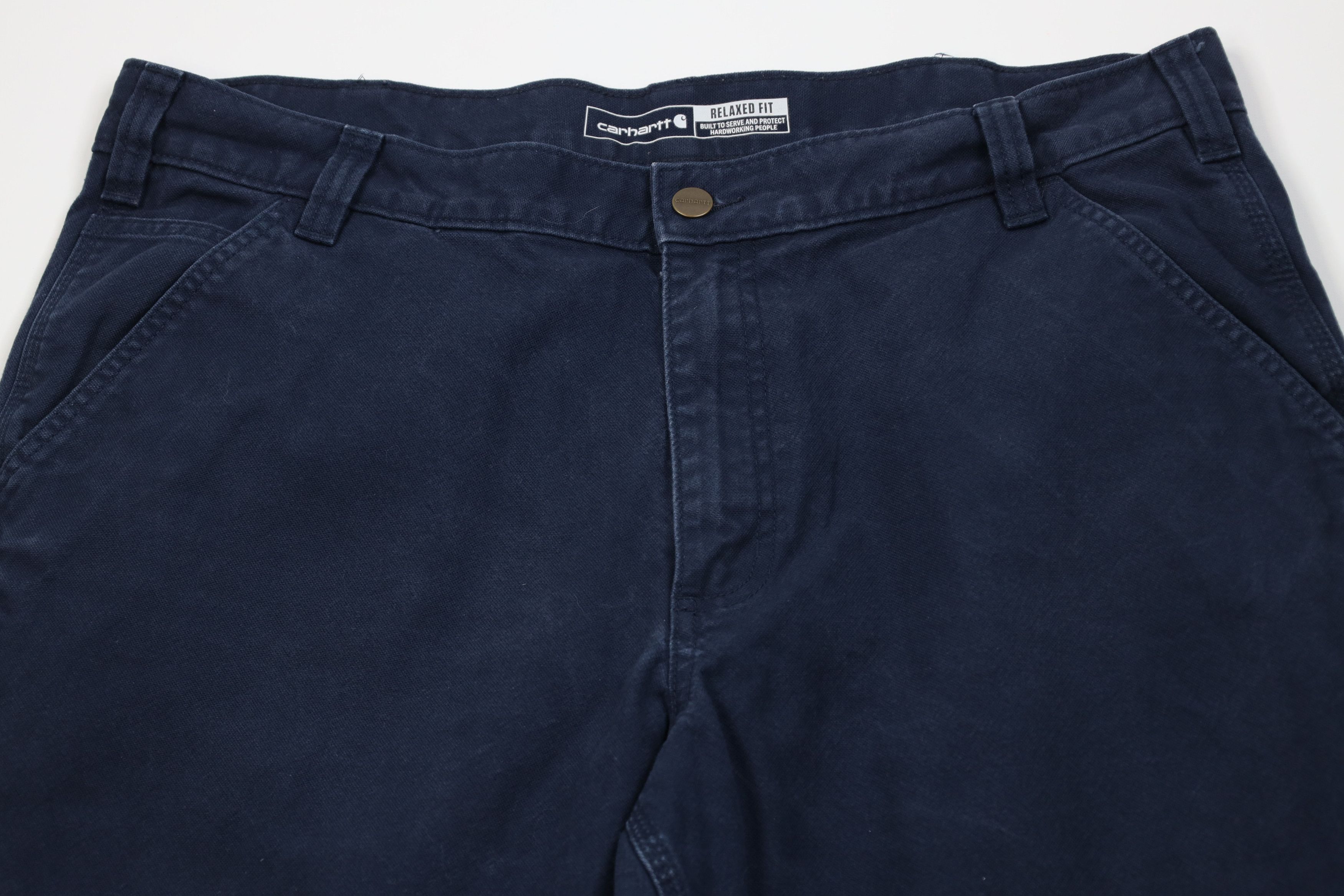 Carhartt Vintage Y2K Carhartt Fit Wide Leg Dungaree Pants Blue Size US 38 / EU 54 - 2 Thumbnail