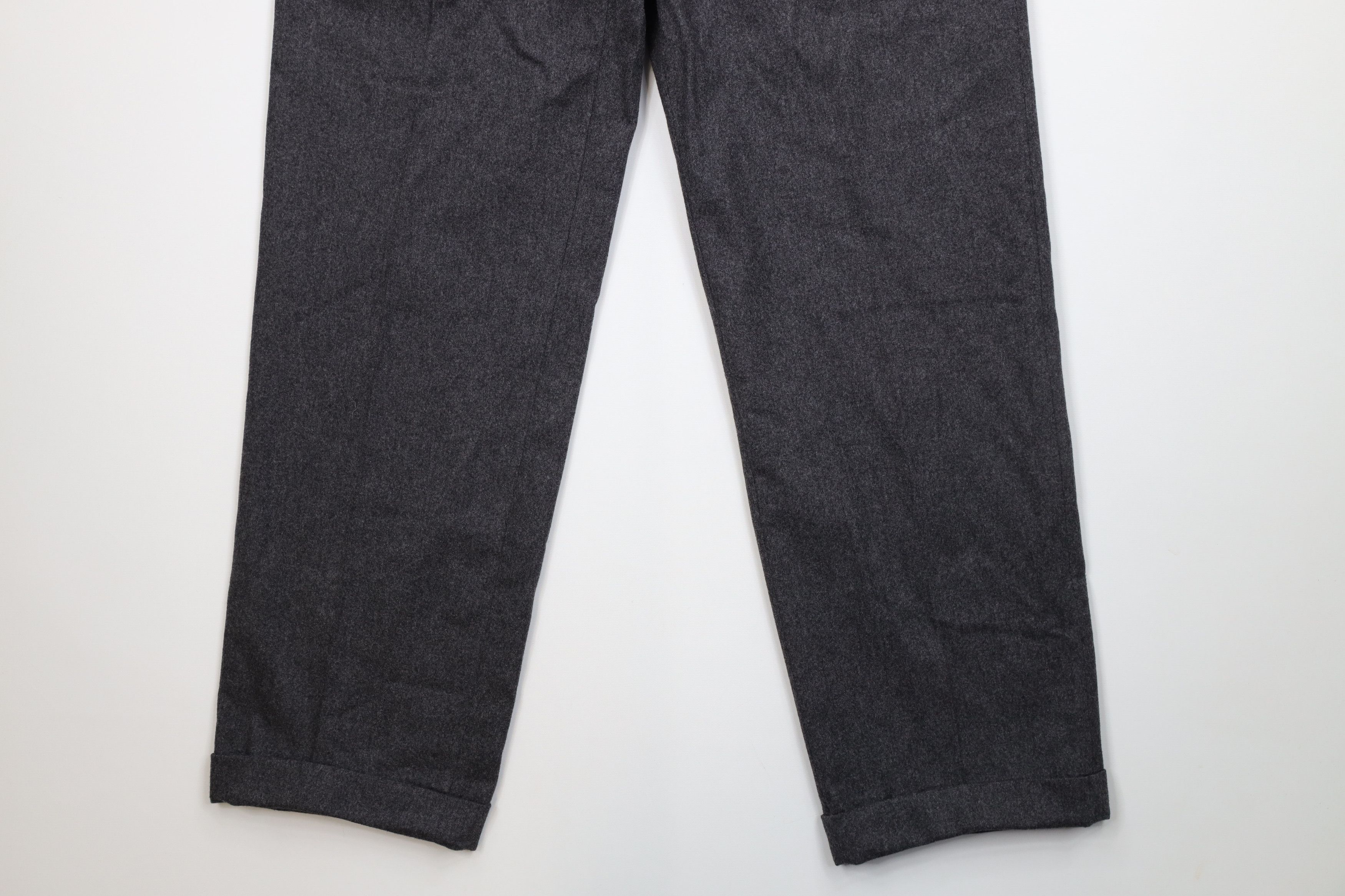 Paul & Shark Paul & Shark Guabello Wool Wide Leg Chino Pants Gray Size US 36 / EU 52 - 4 Thumbnail