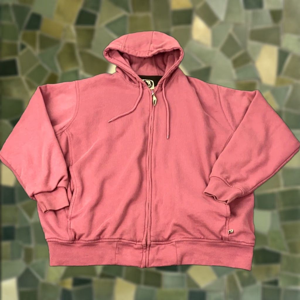 Berne Hoodie Womens Size 2XL Red Thermal Waffle-knit Lining Zip Knit Activewear Casual Pullover Hooded Lined Womens 2XL Red Knit