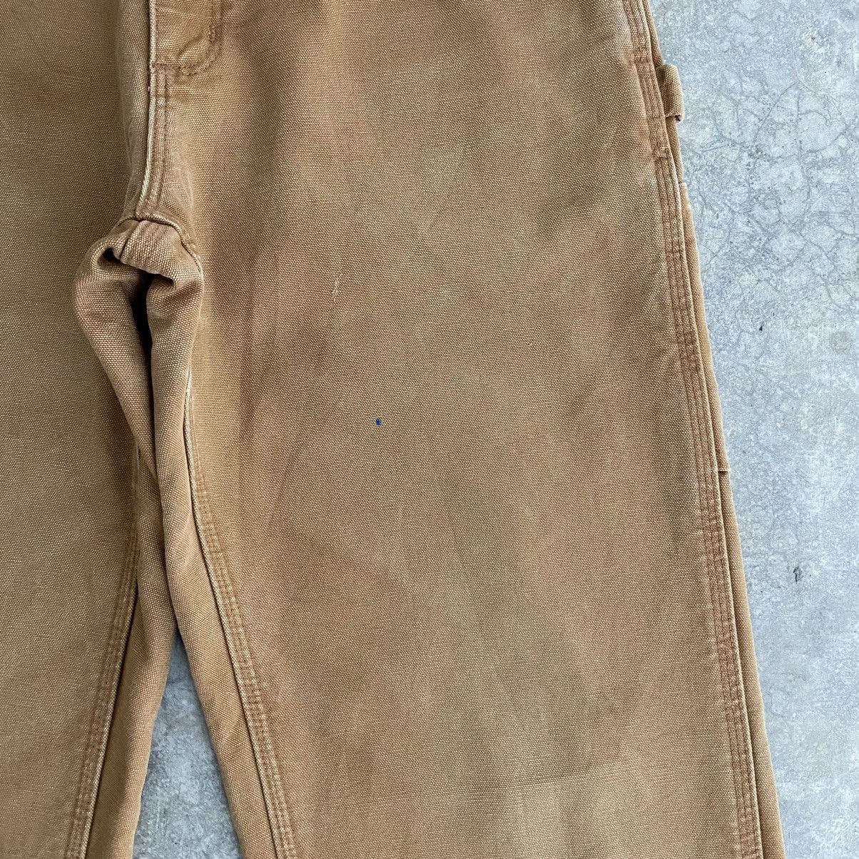 Carhartt Vintage Carhartt Blanket Lined Tan Carpenter Pants Size US 31 - 10 Thumbnail