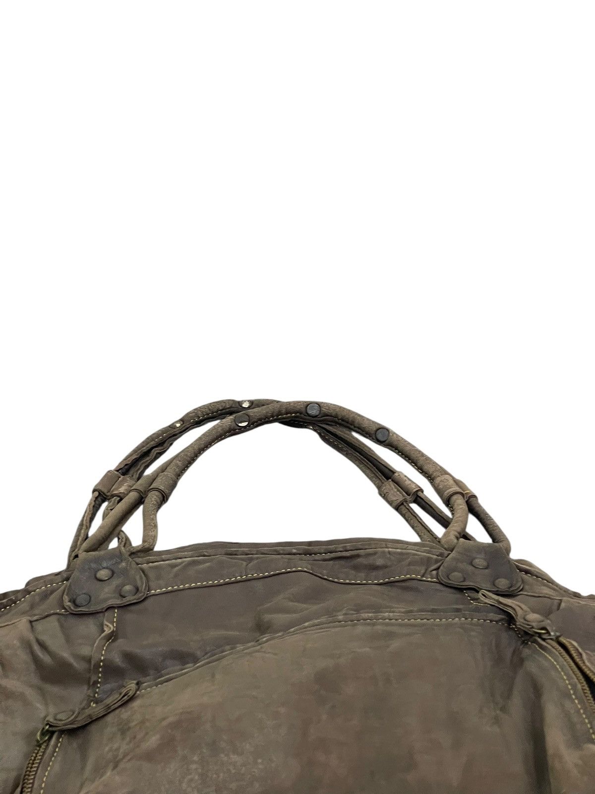Genuine Leather Full Leather Ellen Tracy Tote Shoulder Large Bag 7🟩 Size ONE SIZE - 14 Thumbnail