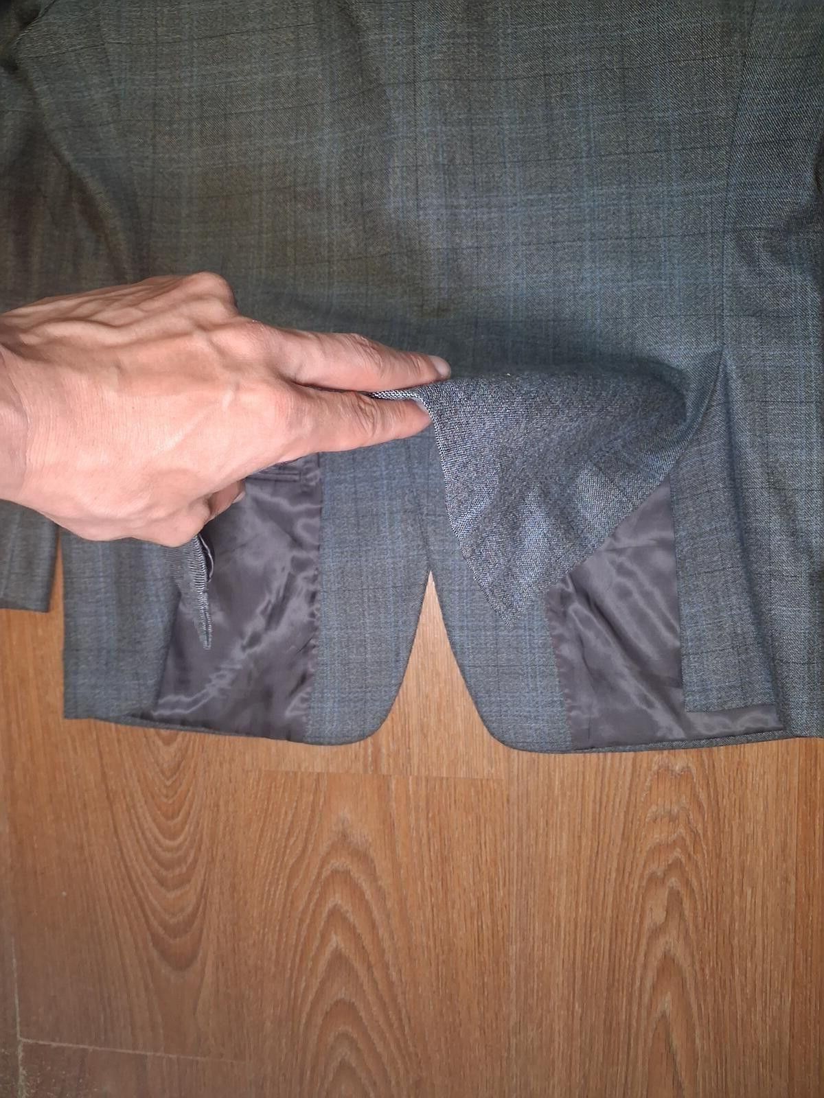 Polo Ralph Lauren Ralph Lauren Sport Coat Mens 40R Gray Plaid Sharkskin Silk Size 40R - 8 Thumbnail