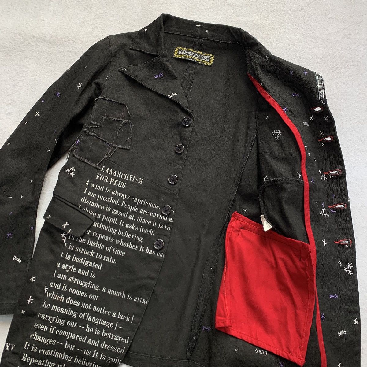 Other h.NAOTO "Forever Anarchy" Deconstructed Jacket Size US M / EU 48-50 / 2 - 8 Thumbnail