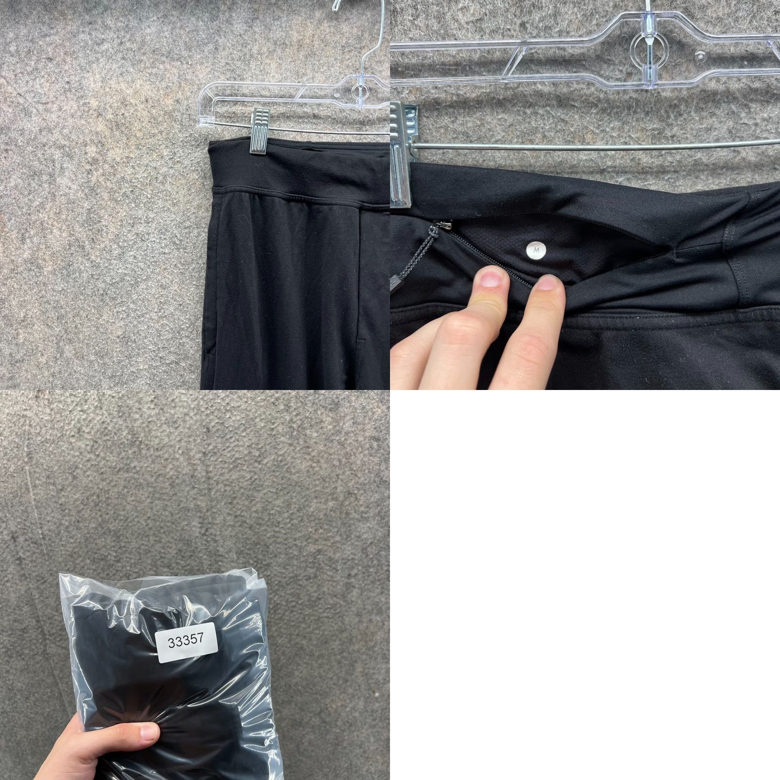 Lululemon Lululemon Pants Womens Medium Black Stretch Tapered Jogger Drawstring Ankle Zip Pockets Size 32" / US 10 / IT 46 - 8 Thumbnail