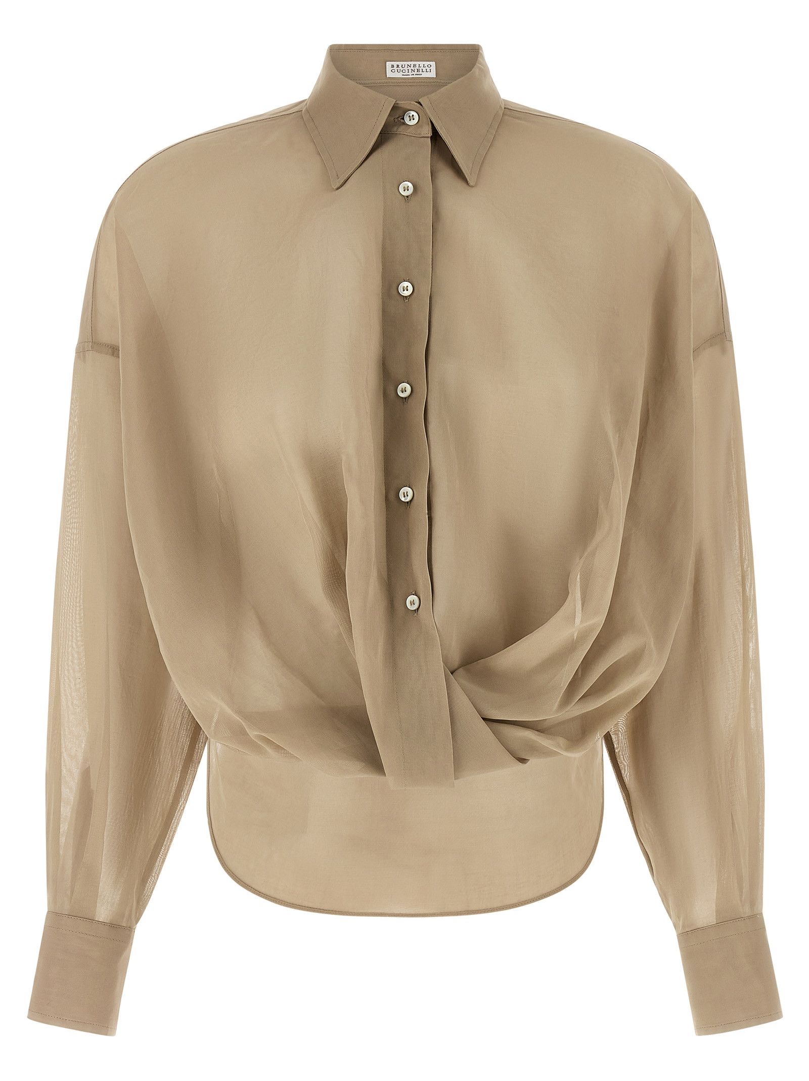 Brunello Cucinelli Taffeta shirt Size XL / US 12-14 / IT 48-50 - 1 Thumbnail