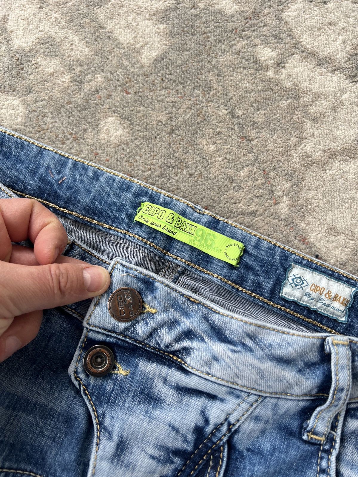 Japanese Brand × Vintage Cipo & Baxx Vintage Denim Pants Size US 33 - 4 Thumbnail