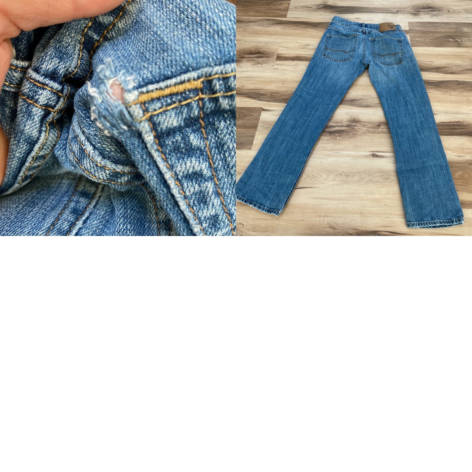 American Eagle Outfitters American Eagle Outfitters Slim Straight Jeans 26/28 Denim Blue Mens Jeans Slim Straight Zip 26 Inseam 28 Size US 26 / EU 42 - 8 Thumbnail