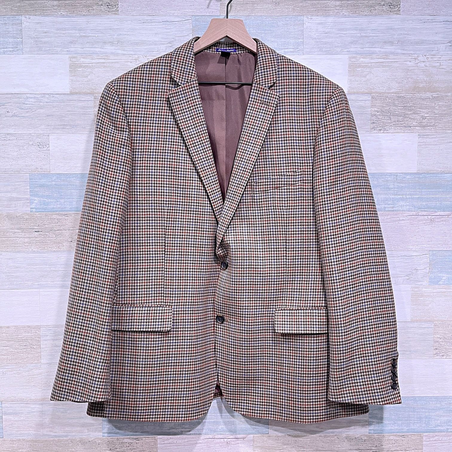 Savile Row Saville Row Wool Tweed Sport Coat Brown Mens 46R Size 46R - 1 Thumbnail