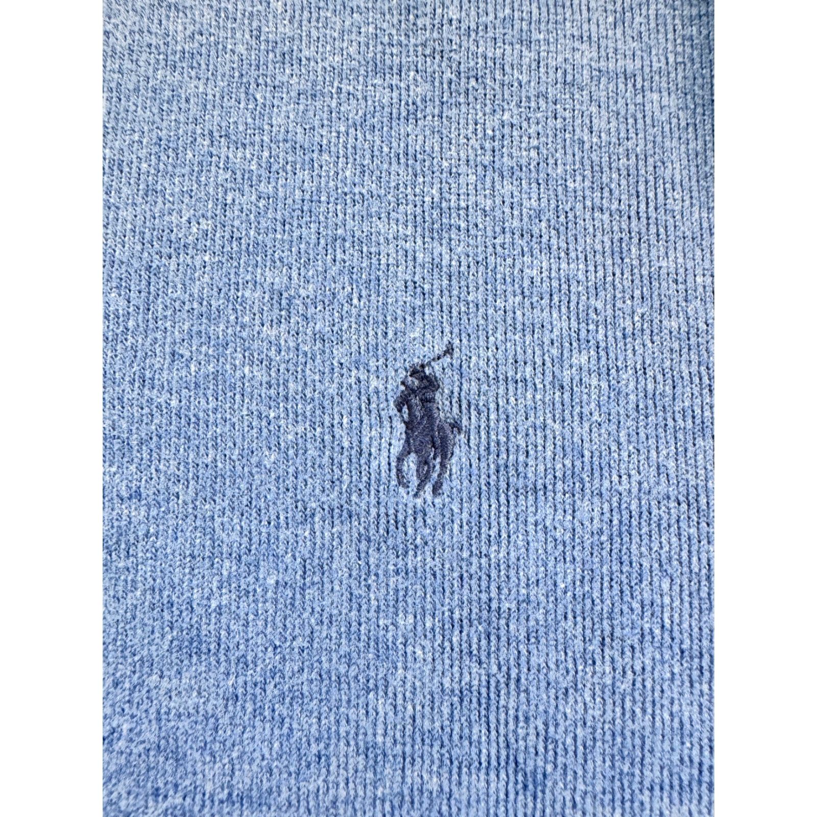 Ralph Lauren Polo Ralph Lauren 1/4 Zip Pullover Mens Large Blue Sweater 100% Cotton 2122 Size US L / EU 52-54 / 3 - 3 Thumbnail