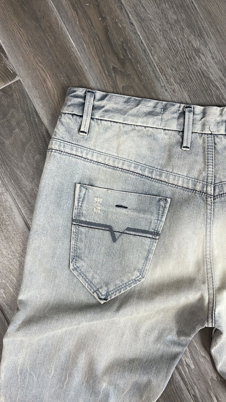 Japanese Brand × Vintage Hype Distressed Washed Jeans Dirty style Size US 34 / EU 50 - 9 Thumbnail