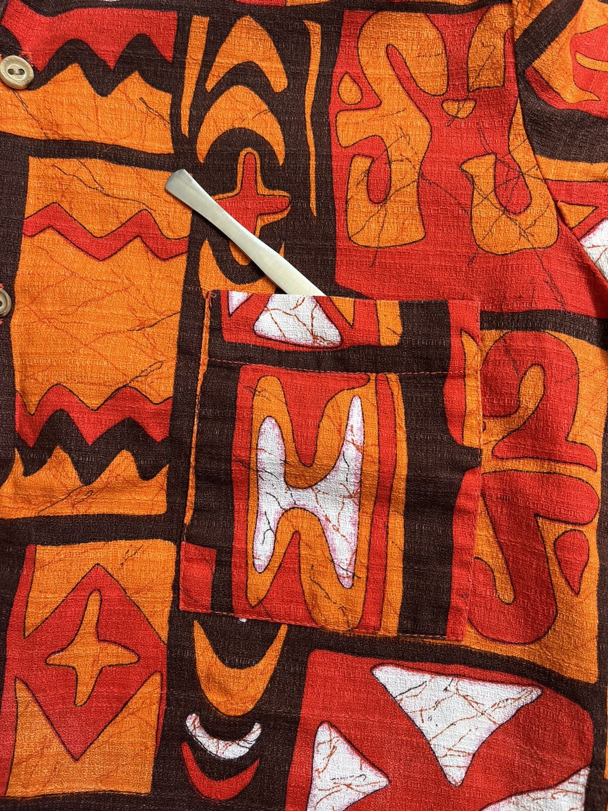 Sears Vintage 60s Sears Kings Road Orange Hawaiian Button Up Shirt Size US M / EU 48-50 / 2 - 9 Thumbnail
