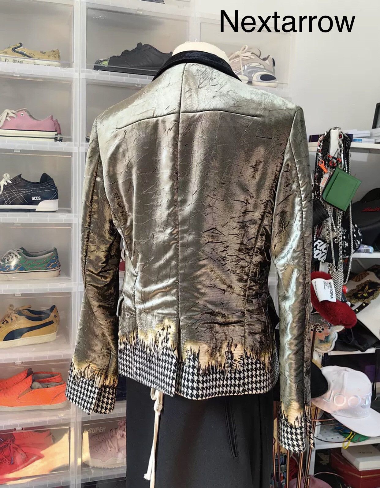 Haider Ackermann Haider Ackermann Show Green Velvet Jacket 2412-Nextarrow Size US S / EU 44-46 / 1 - 2 Thumbnail