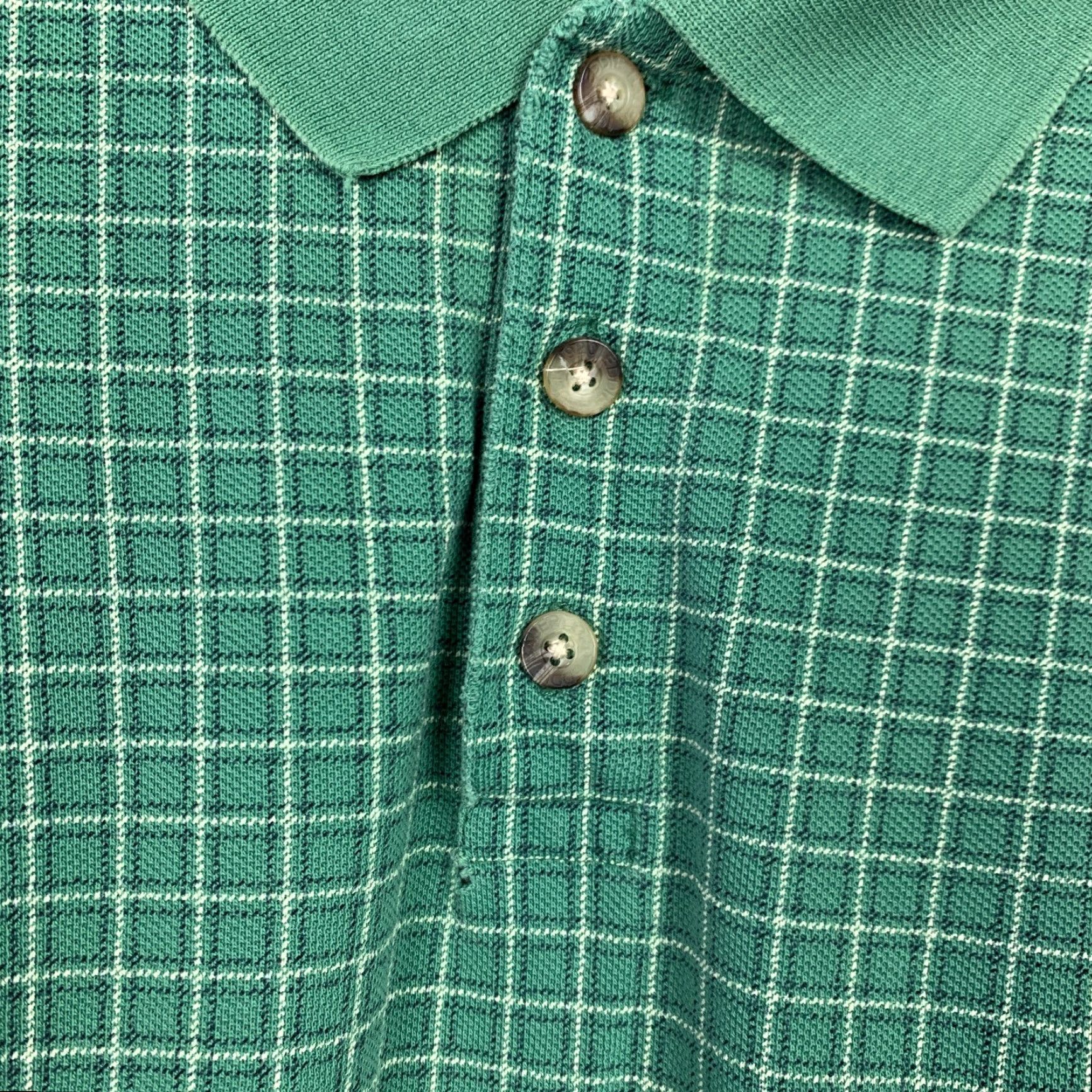 Eddie Bauer Vintage Eddie Bauer Green Plaid Short Sleeve Polo Shirt L Mens Regular 100% Cotton Size US L / EU 52-54 / 3 - 4 Thumbnail