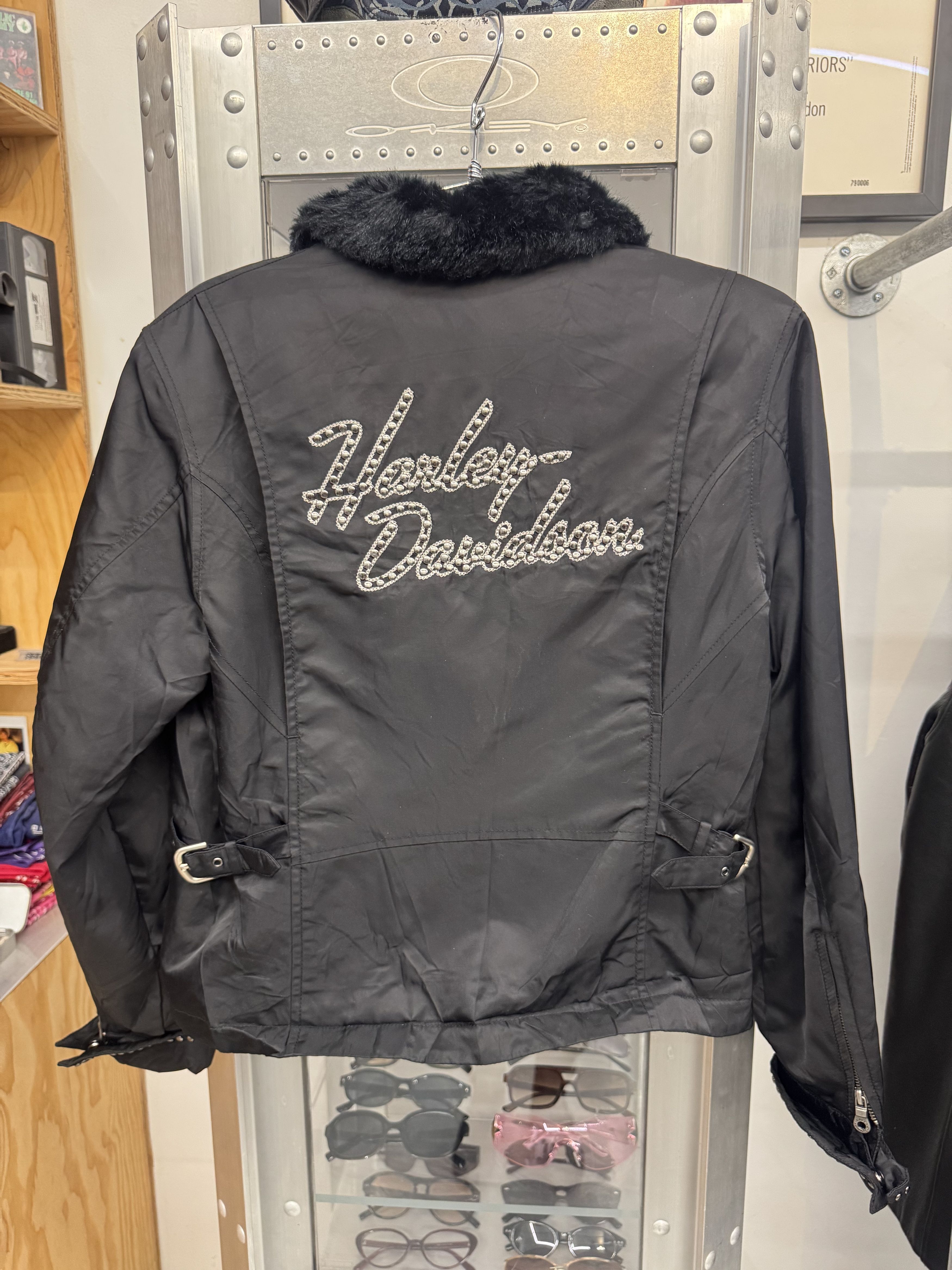 Harley Davidson Y2K Moto Jacket Size M / US 6-8 / IT 42-44 - 8 Thumbnail