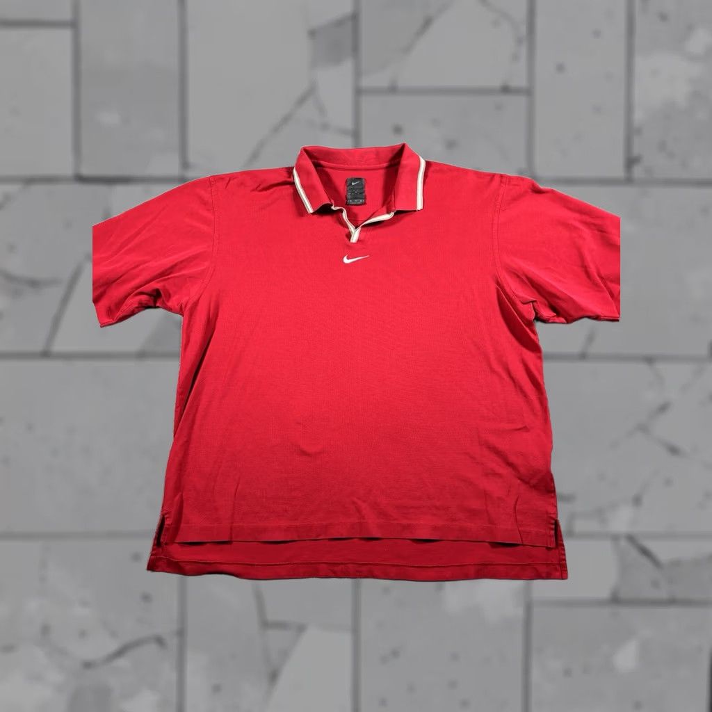 Nike VINTAGE Rare NIKE Tiger Woods Golf Color Block Polo Shirt 90s