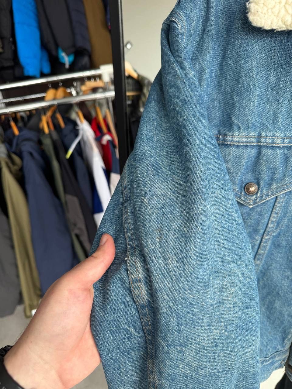Levi's levis vintage 90'S Sherpa denim jacket Made in USA Size US S / EU 44-46 / 1 - 11 Thumbnail